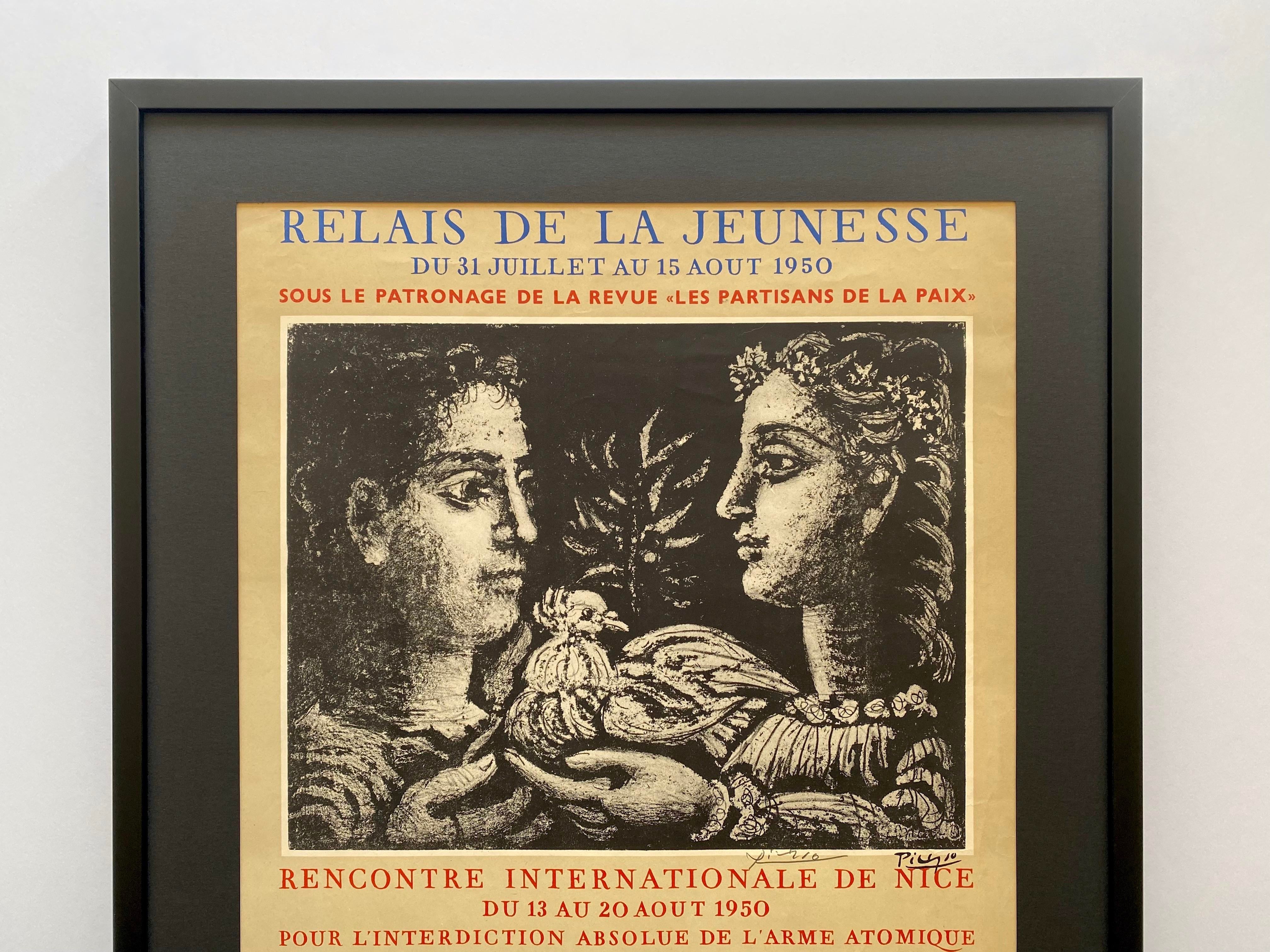 Pablo Picasso Vintage 1950 Hand Signed Mourlot Fine Art Lithograph