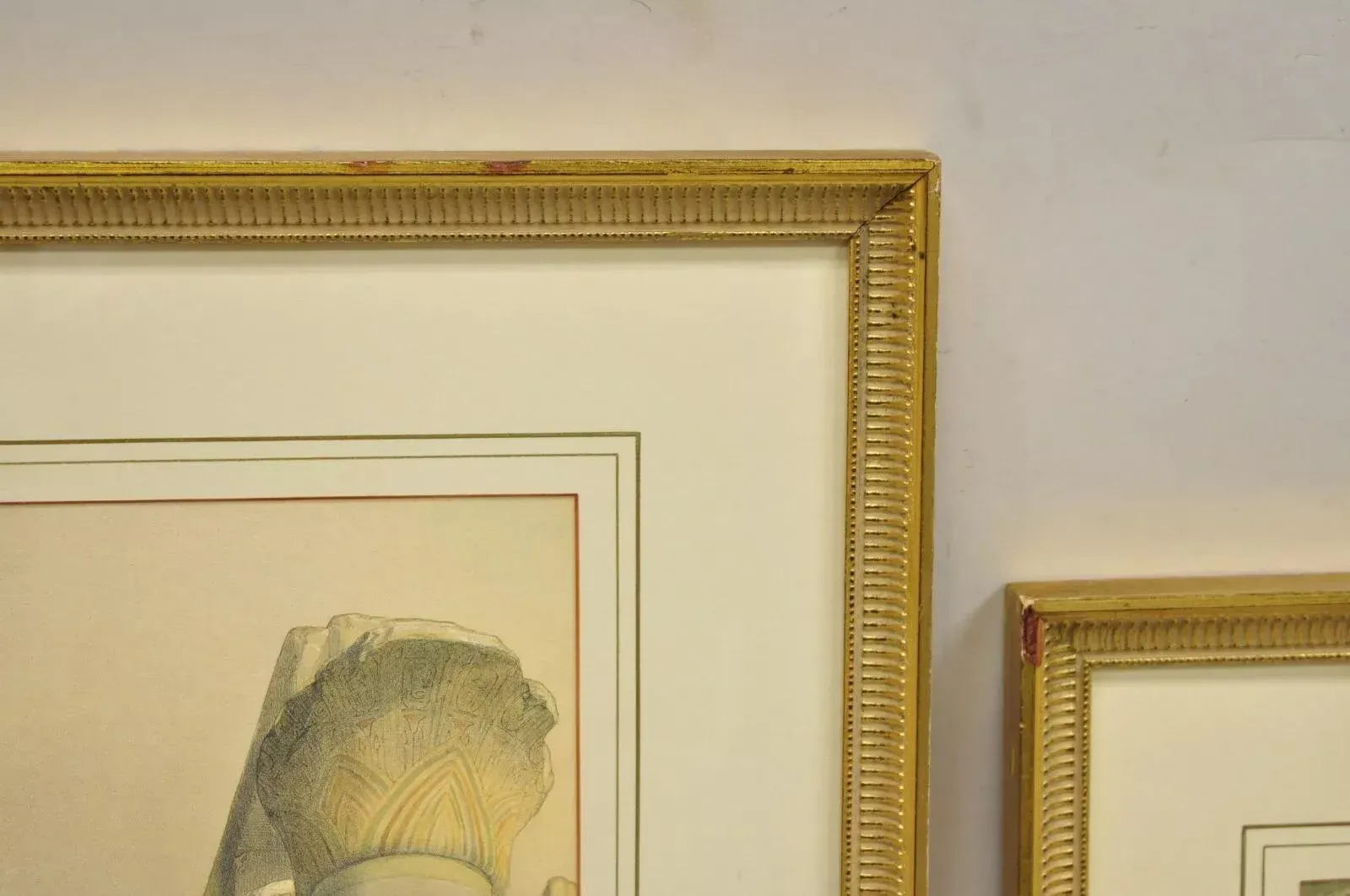 Metropolitan Museum of Art David Roberts Roman Framed Lithograph Prints - 3 Pcs