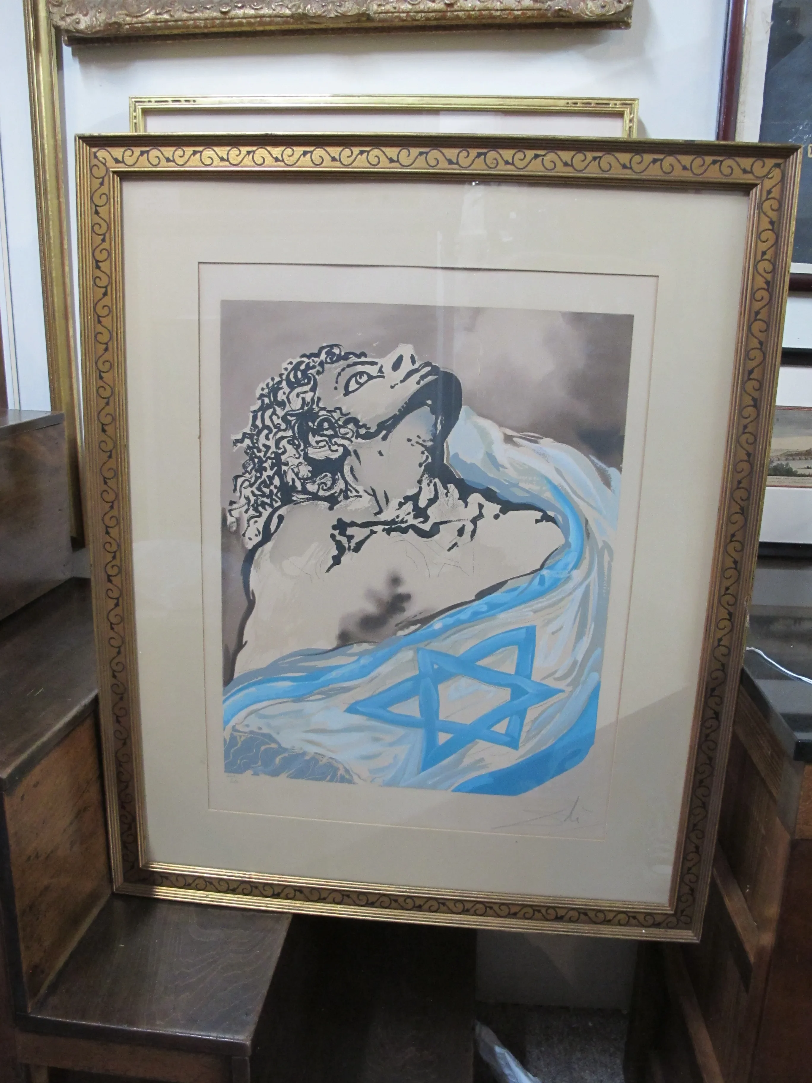 Salvador Dalí 【神曲】 lithograph 証明書 Salvador Dali, Christ Crucified, Lithograph | Michaan's Auctions
