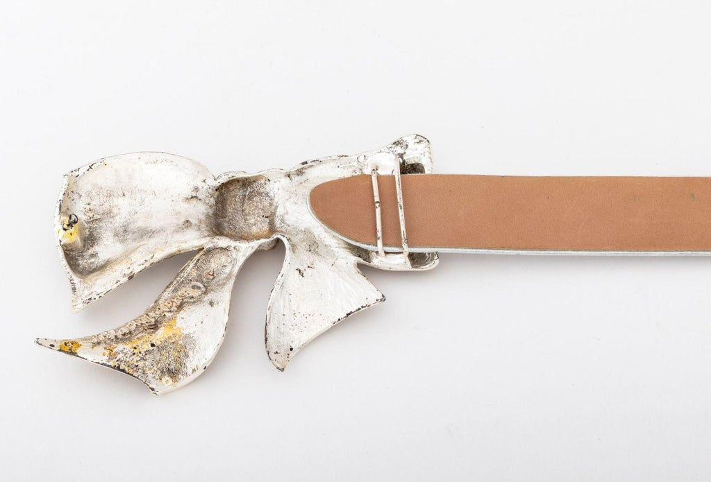 1985 Vintage Christopher Ross Silver Bow  Belt Buckle Christopher Ross Silvered Bow Belt Buckle, 1985 | Chairish main image 4