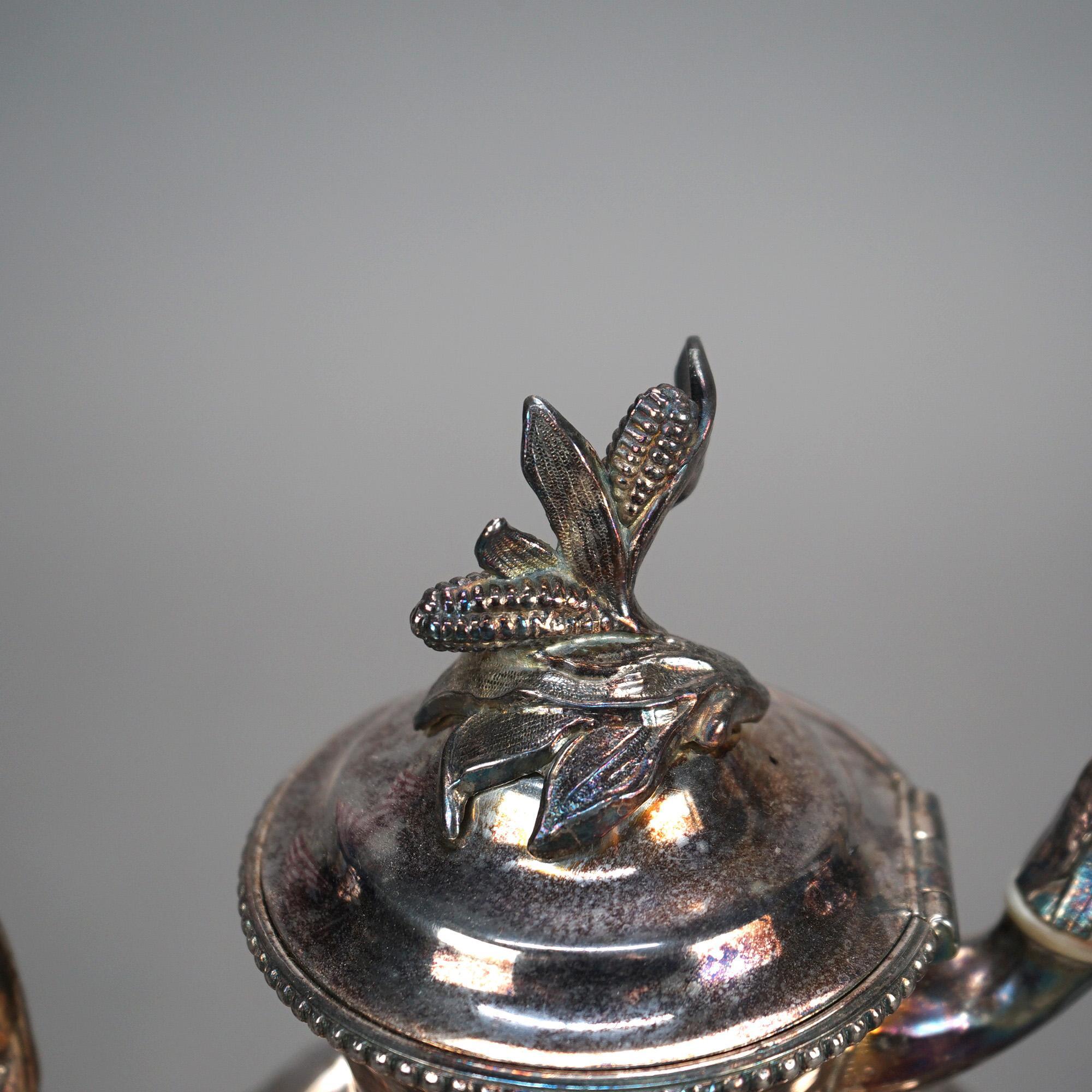 1824 Sterling Teapot Antique Ornate British Sterling Silver