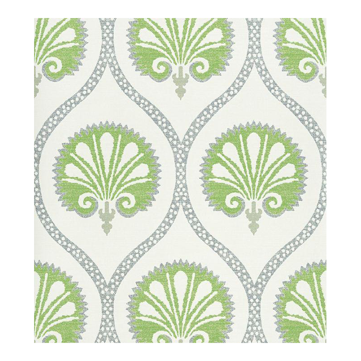 Kimberly Wallpaper - Green - Sample | Chairish