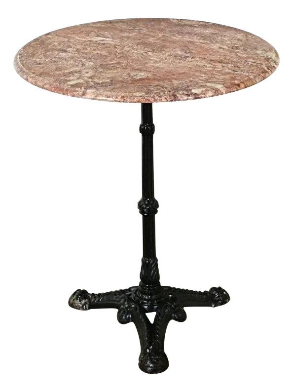 フランス アンティーク Cast Iron Round Bistro Table