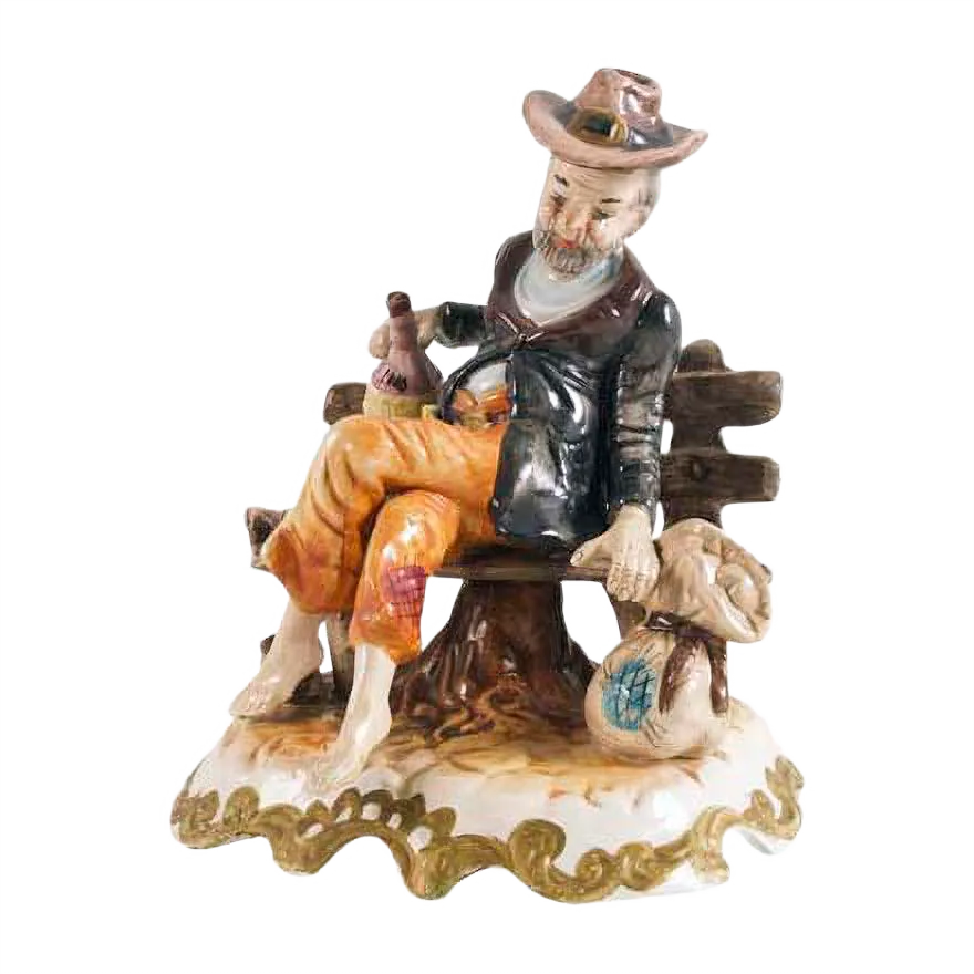 Art Deco Porcelain Statue from Capodimonte of Naples, 1930s Chairish