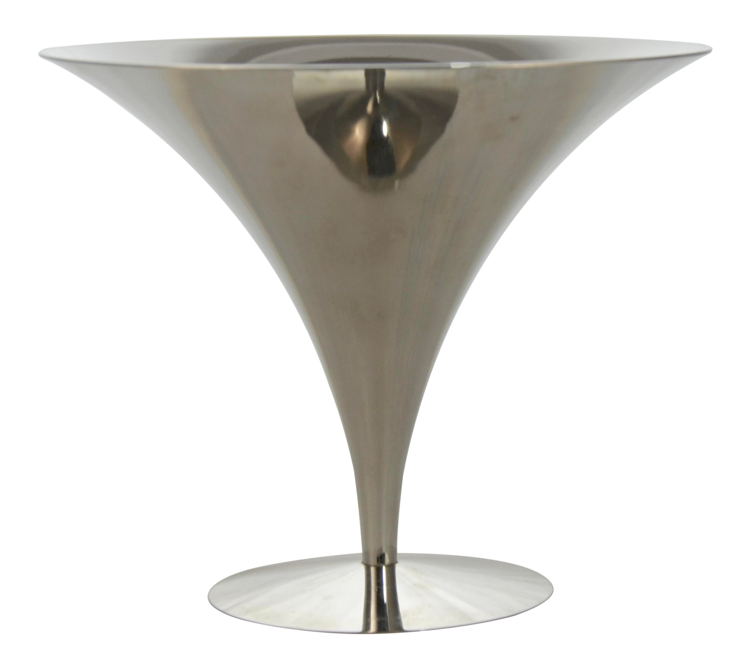 Silver Trumpet Centerpiece Pedestal Bowl Chairish