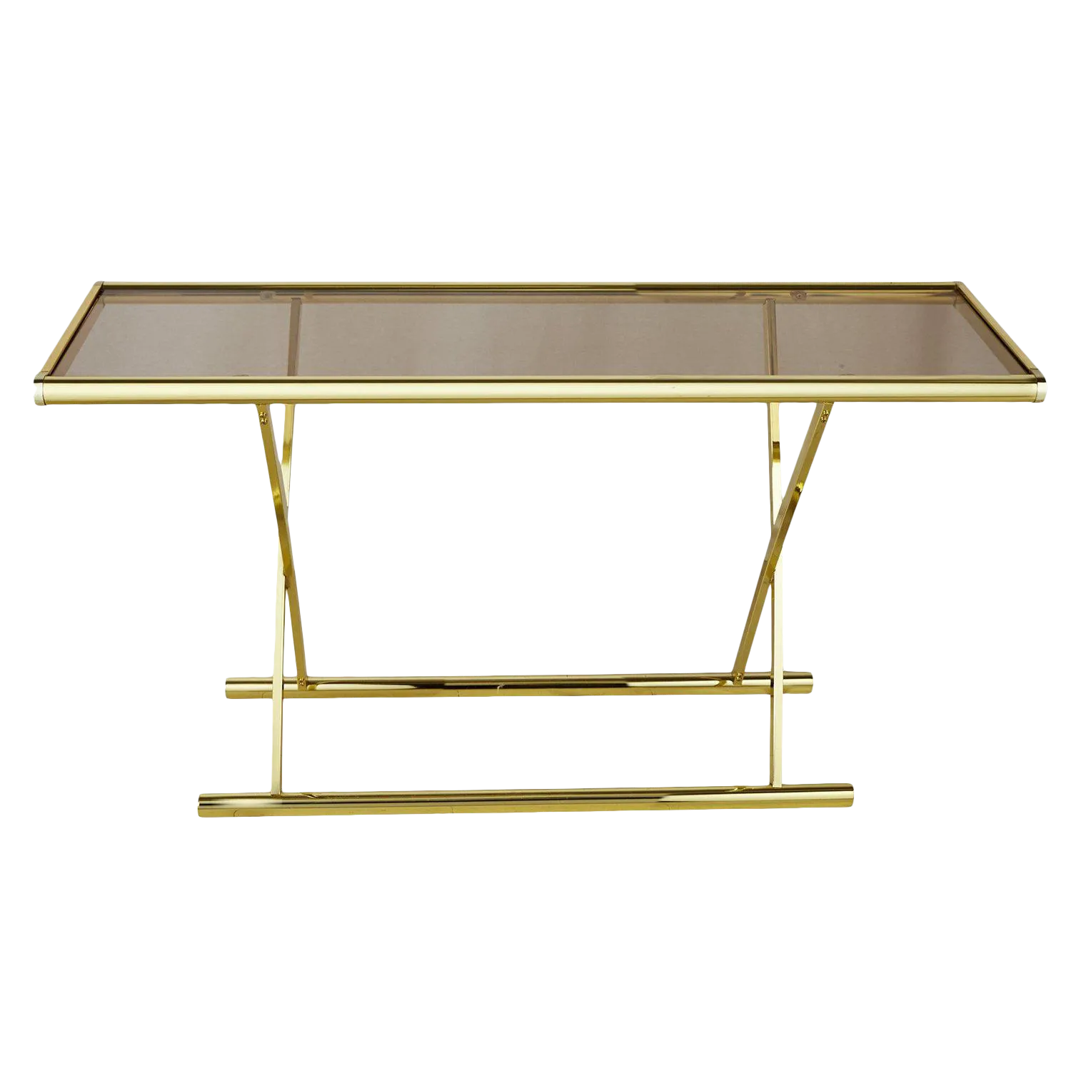 Brass X Base Console Table Chairish