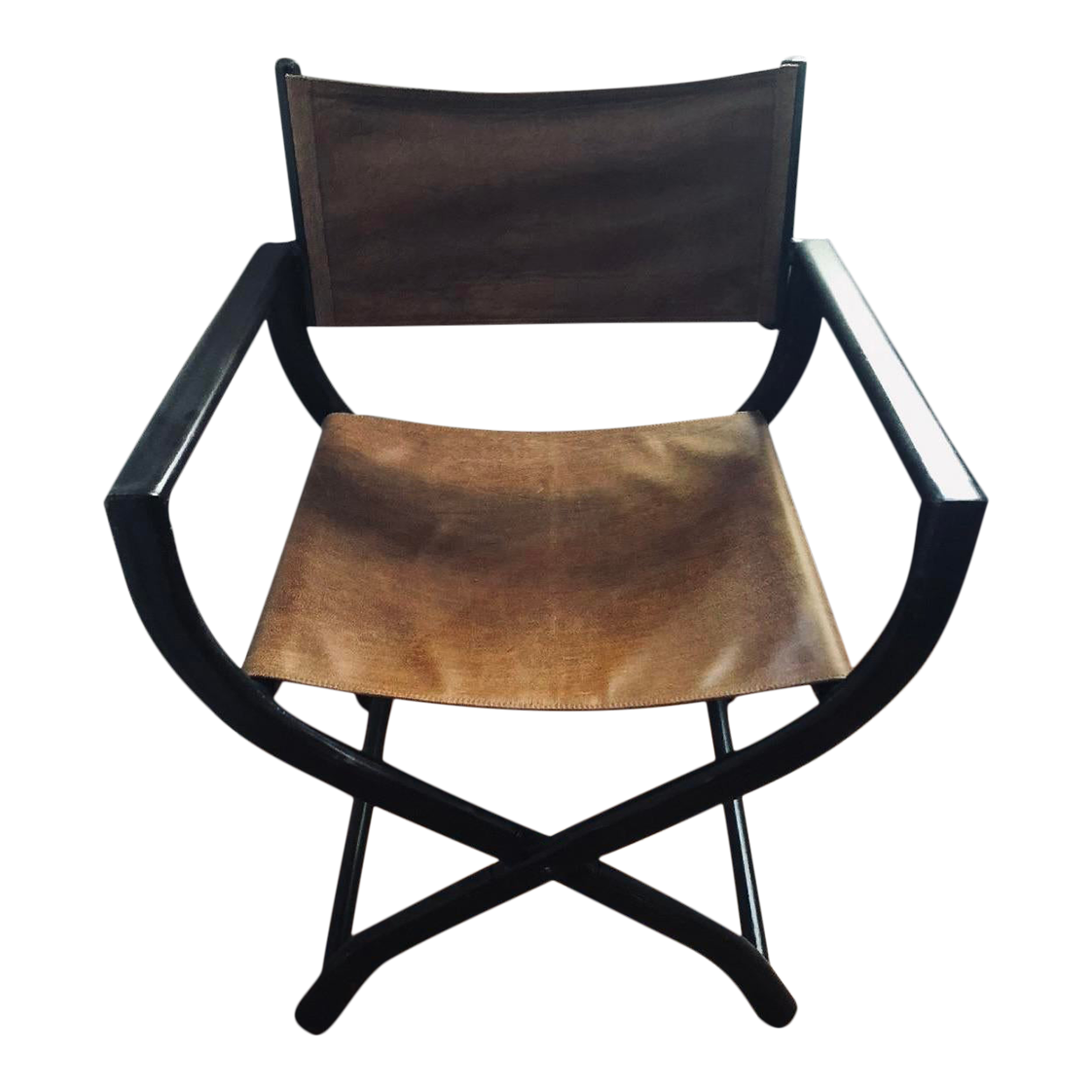 Restoration Hardware Leather Directors Chair Chairish