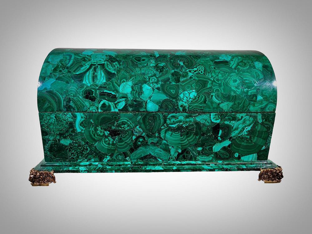 Large 20th Century Malachite Box, 1950s