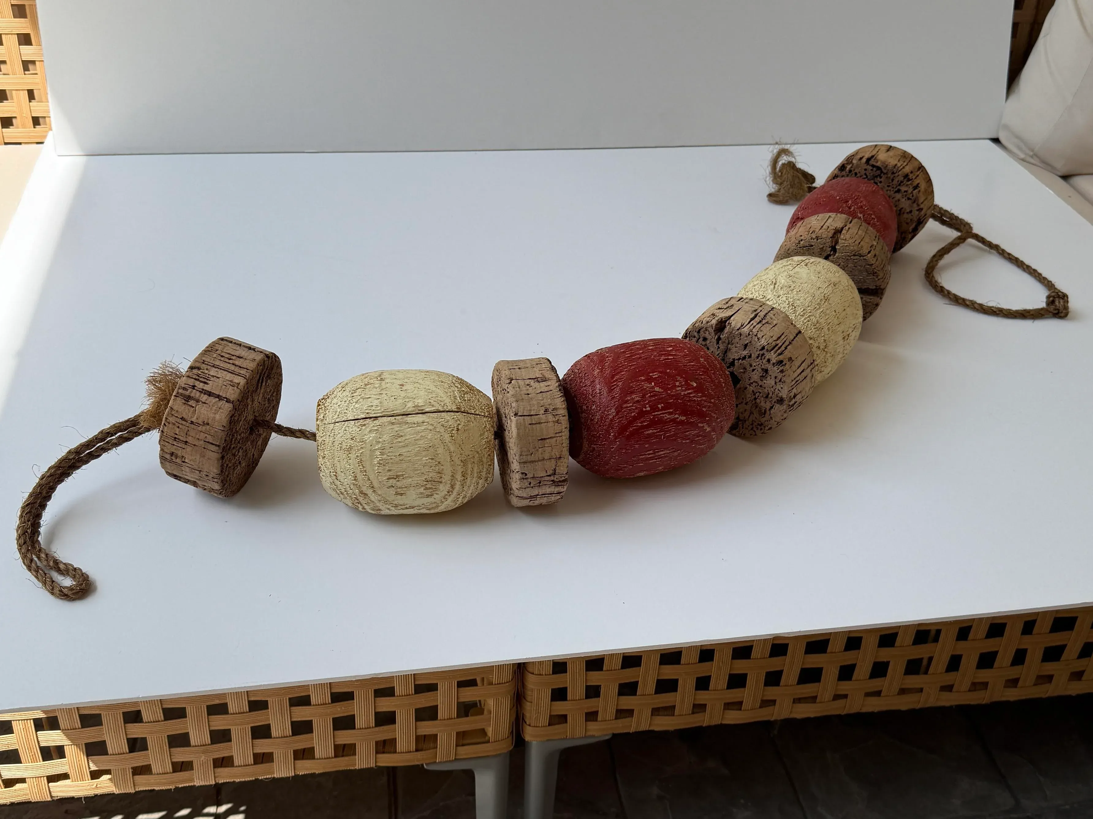 cork fishing net float Plastilite Natural String Floats Décomarine Cork fishing float