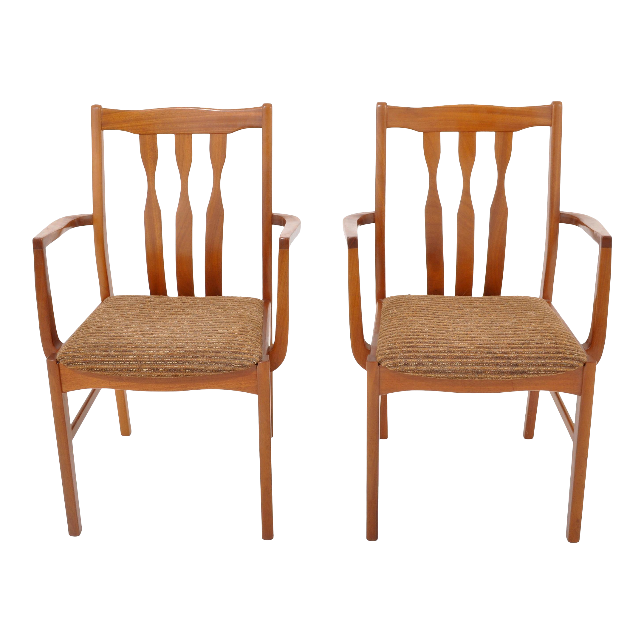 MidCentury Modern Captain's/Armchairs in Teak, 1960s A Pair Chairish