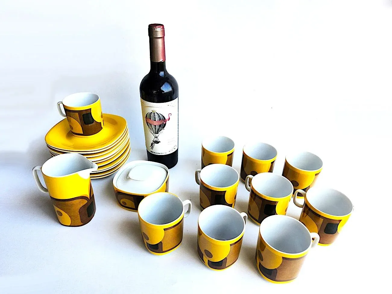 1960s Block Langenthal Evolution Coffee Set Designed by Gerald