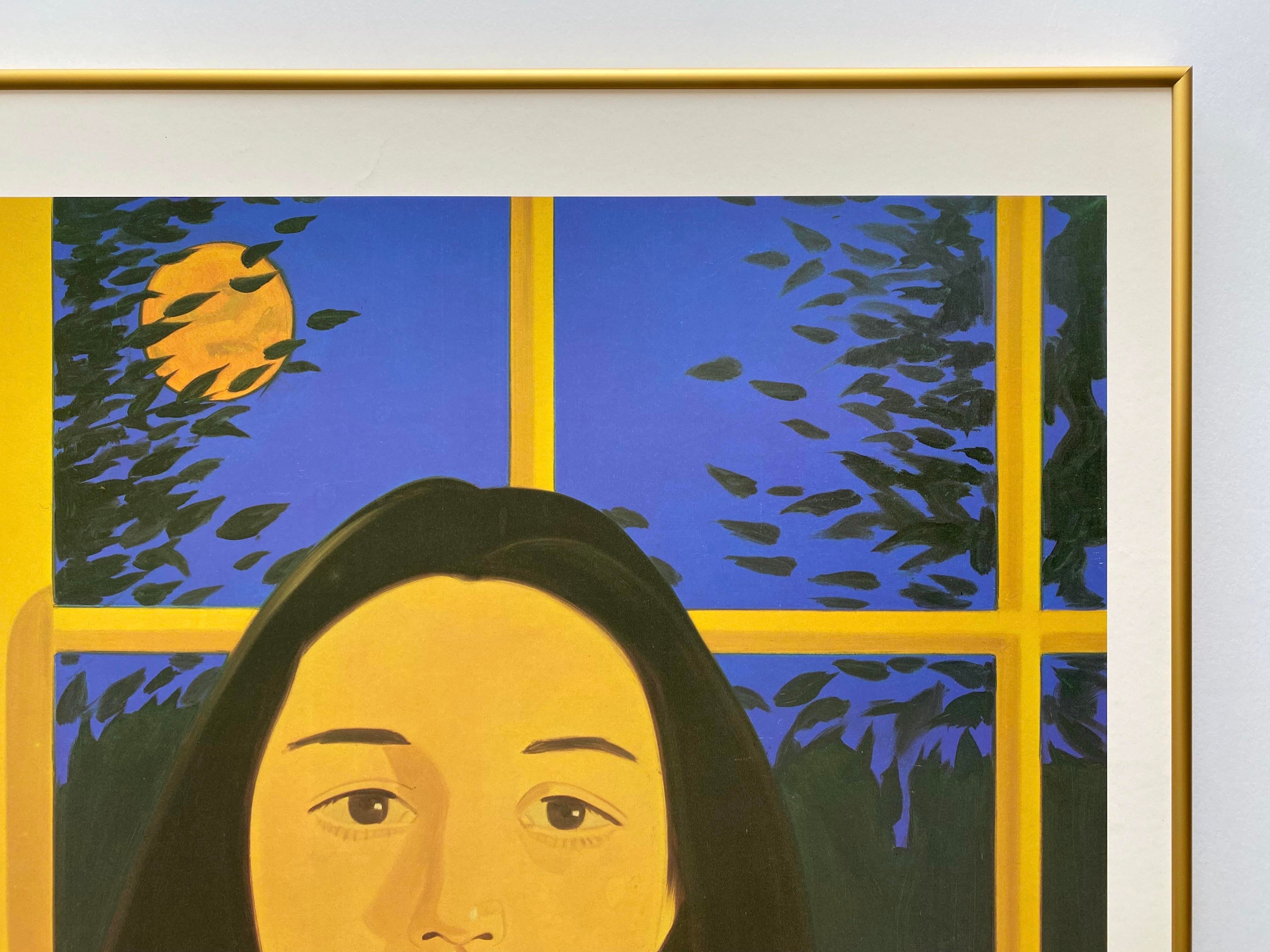 Alex Katz Vintage 1980 Pop Art Lithograph Print Framed