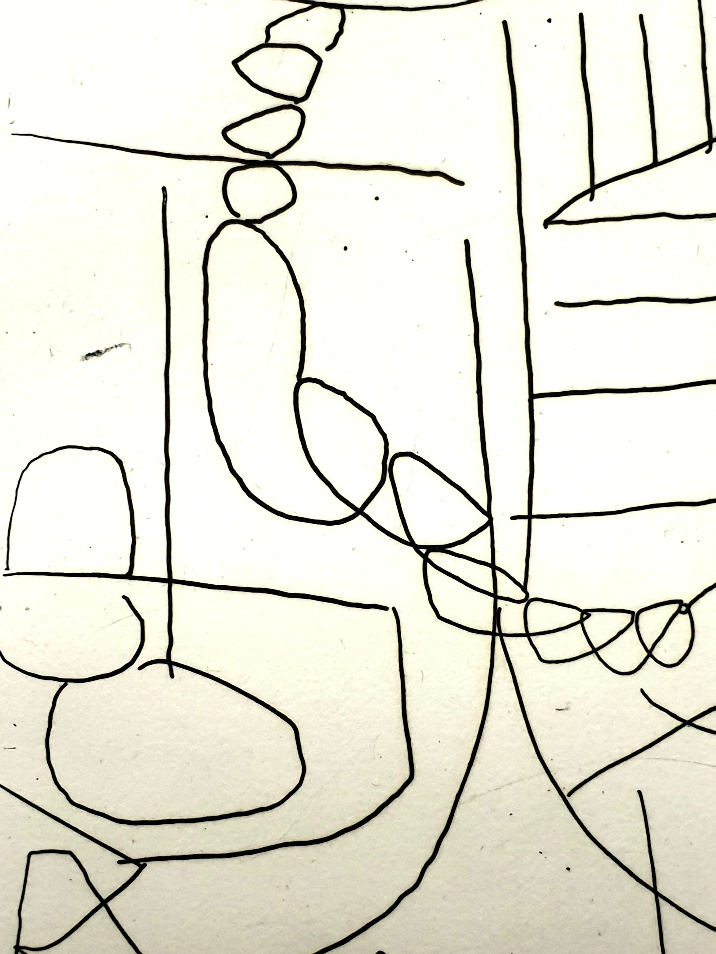 André Lanskoy - Composition - Original Etching 1960