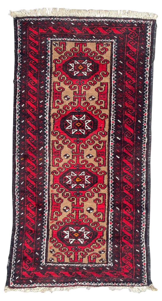 Vintage Baluch Rug, 1950s