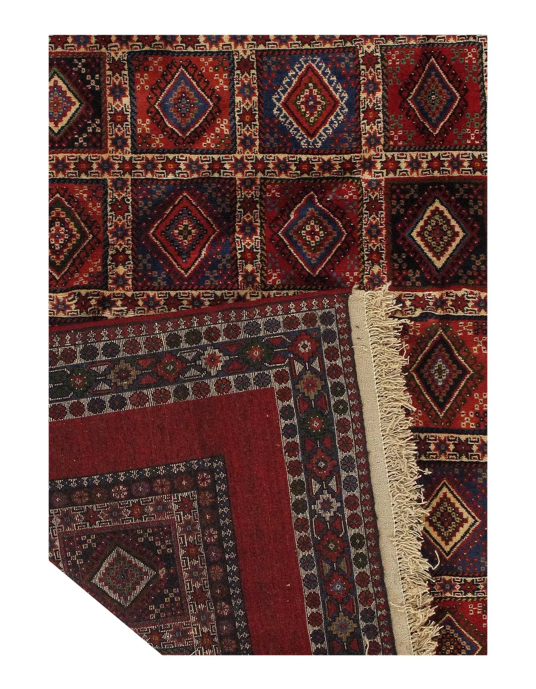 2020s Red Persian Yalameh Rug | Chairish
