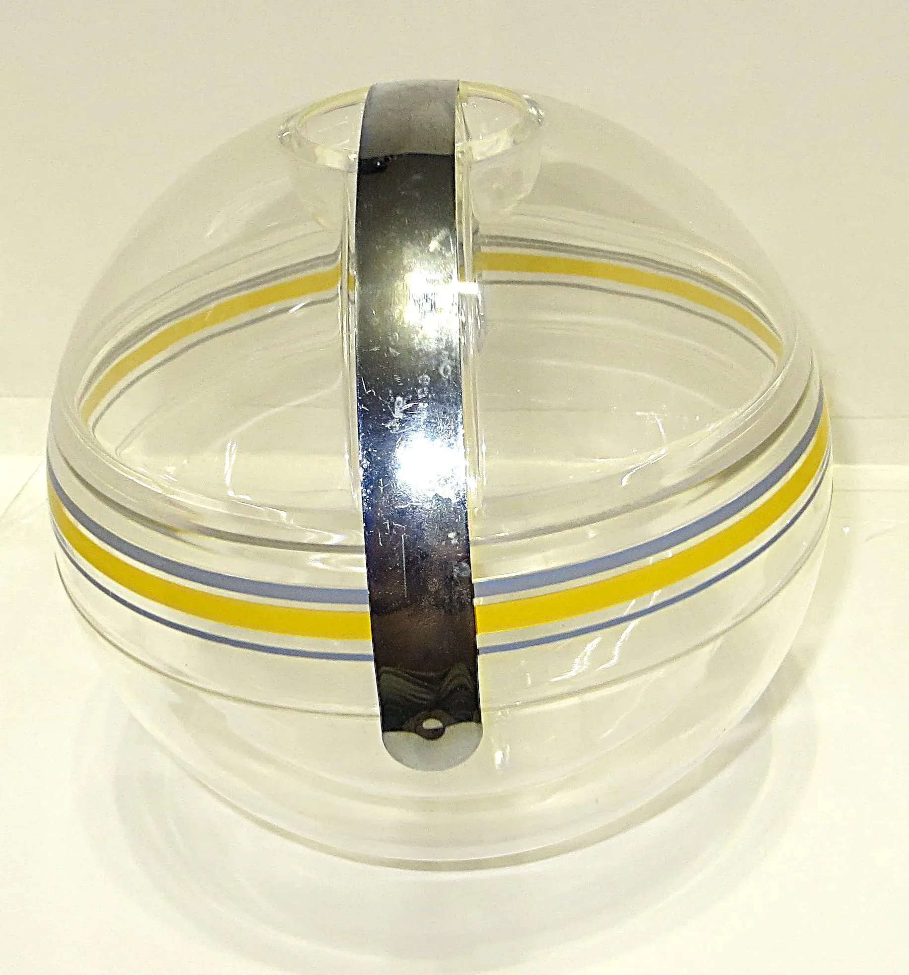 レアGuzziniグッチーニアイスバケットPaoloTilche(スペースエイジ Space Age Acrylic Glass Ice Bucket Stella by Paolo Tilche for
