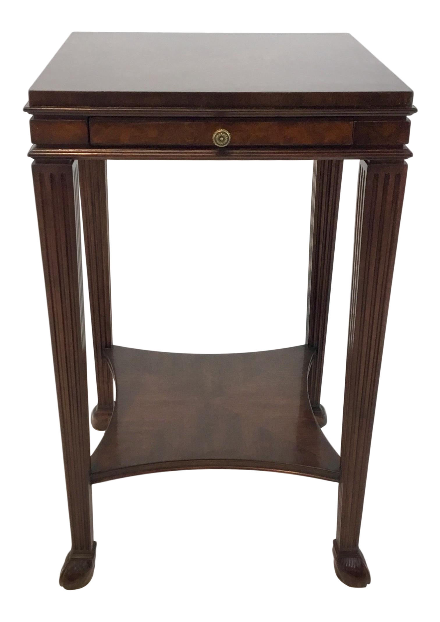 Henredon Brown O. Manor Square Lamp Table Chairish