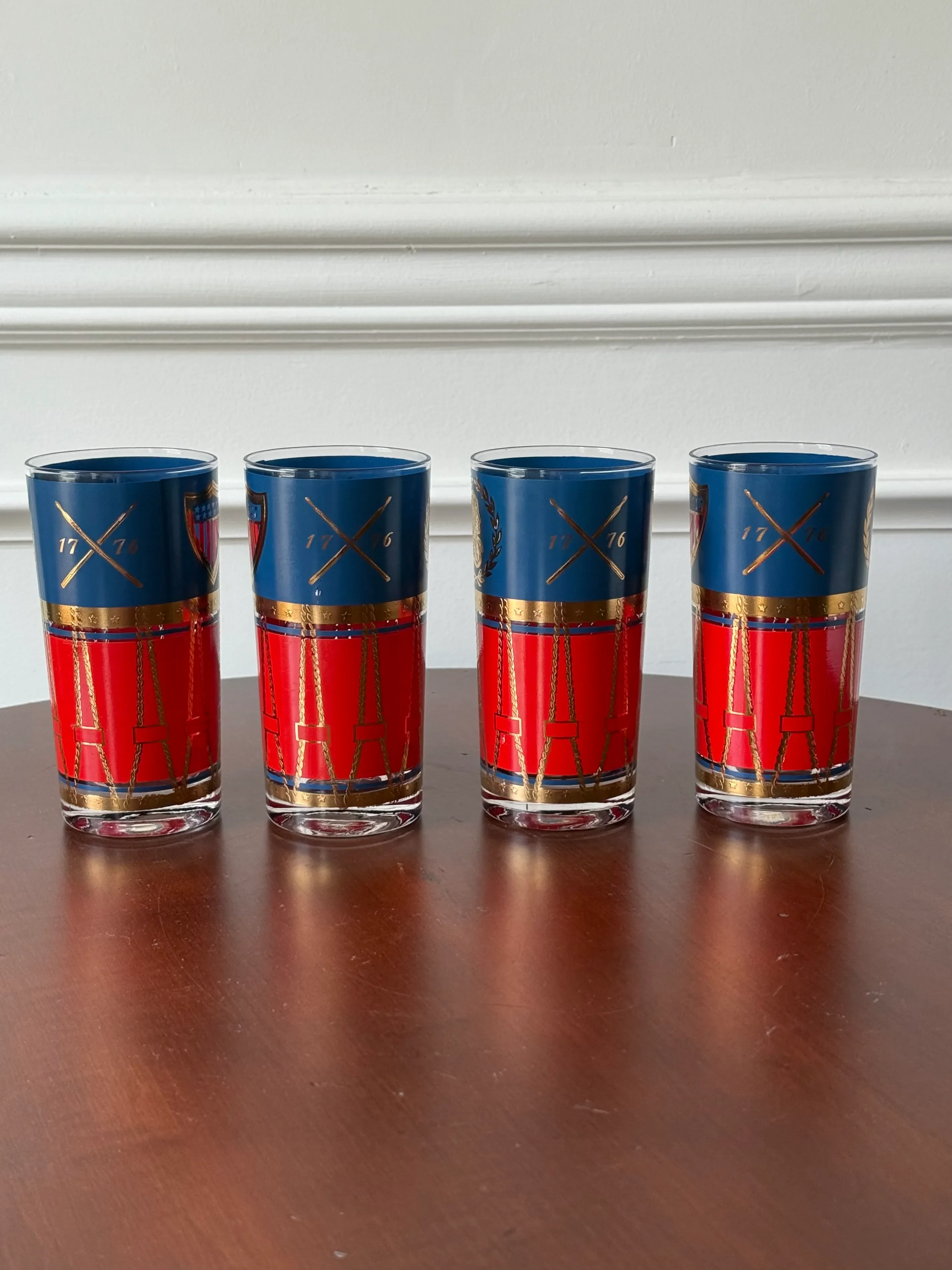 Vintage Bicentennial Highball Glasses  Set of 4 | Chairish