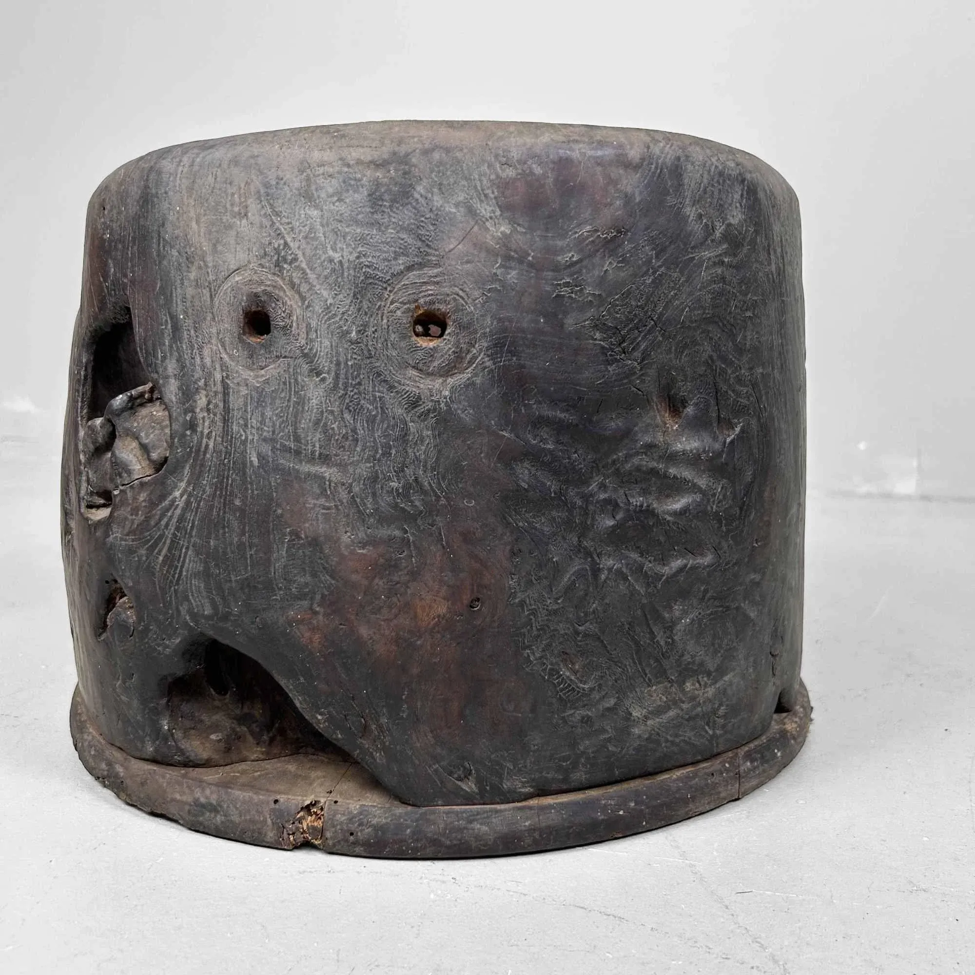 火鉢 彫刻デザイン Antique Japanese Hibachi / Fire Pot