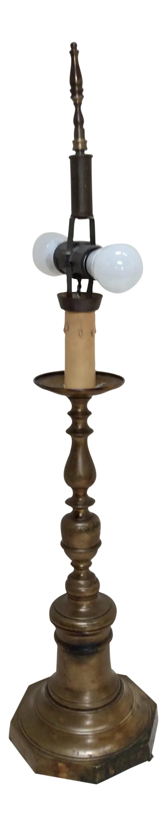 Antique Candlestick Lamp Chairish