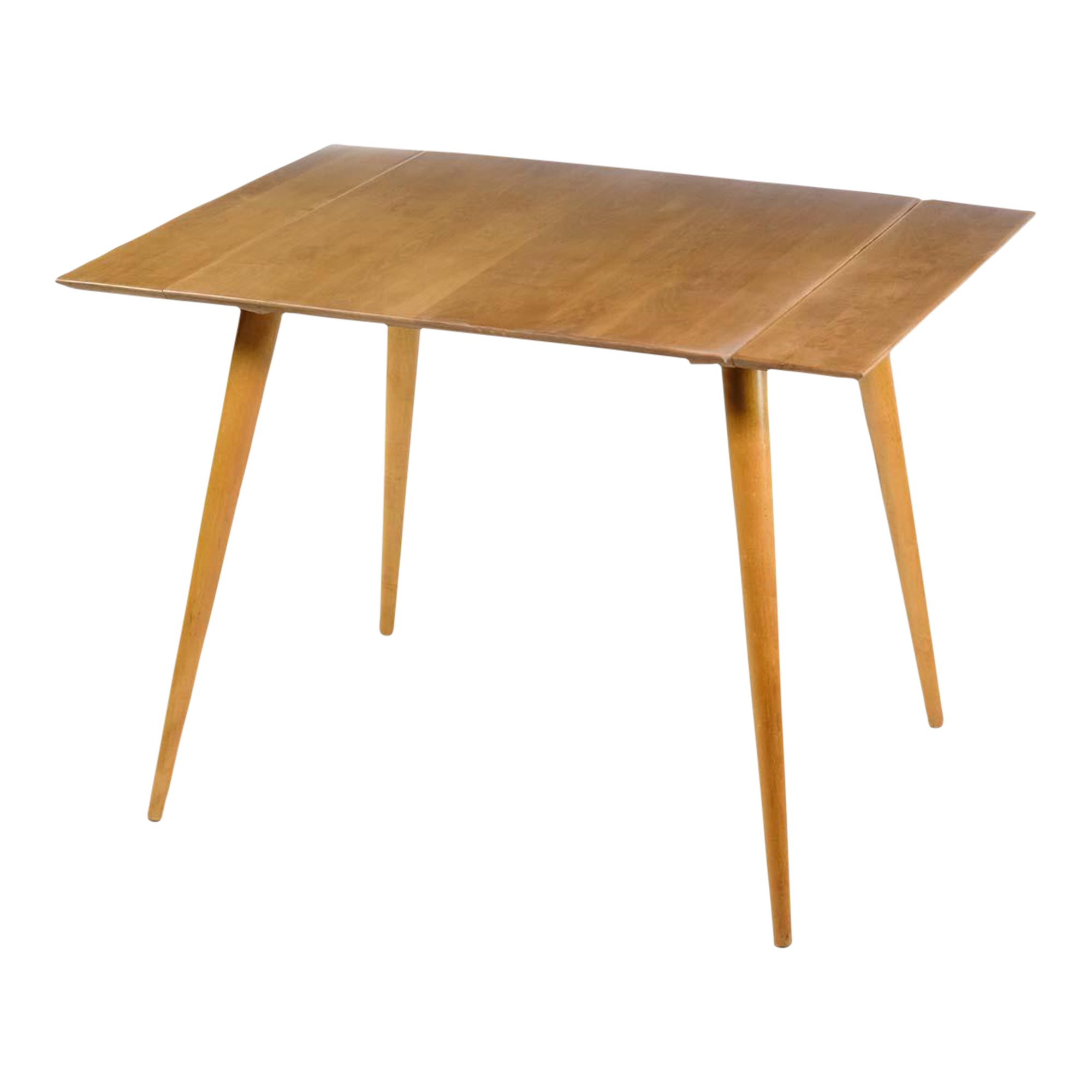 Paul McCobb Maple Dining Table With Tapered Legs & 2 Extensions Chairish