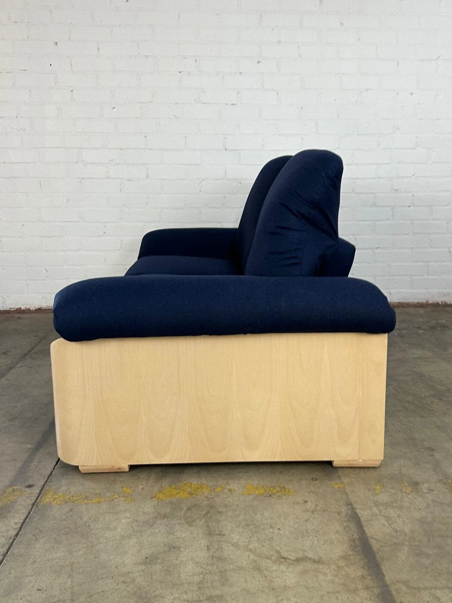 Italian Sofa With Chunky Maple Legs
