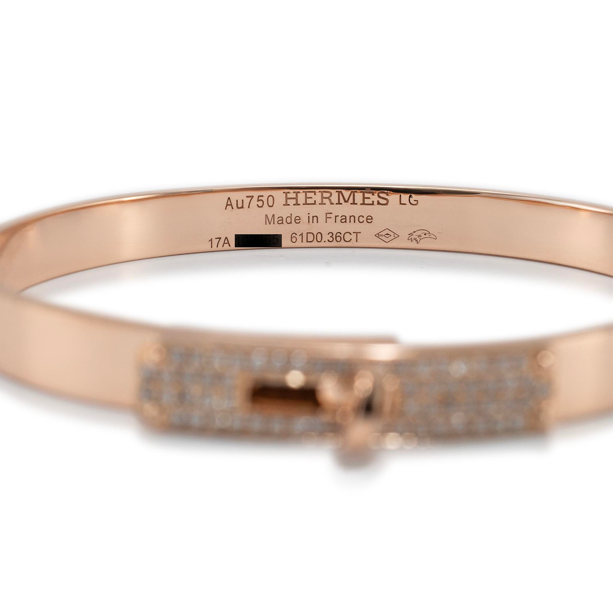 Cartier Hermes Bangle Dupe Hermes Paris 18k Rose Gold