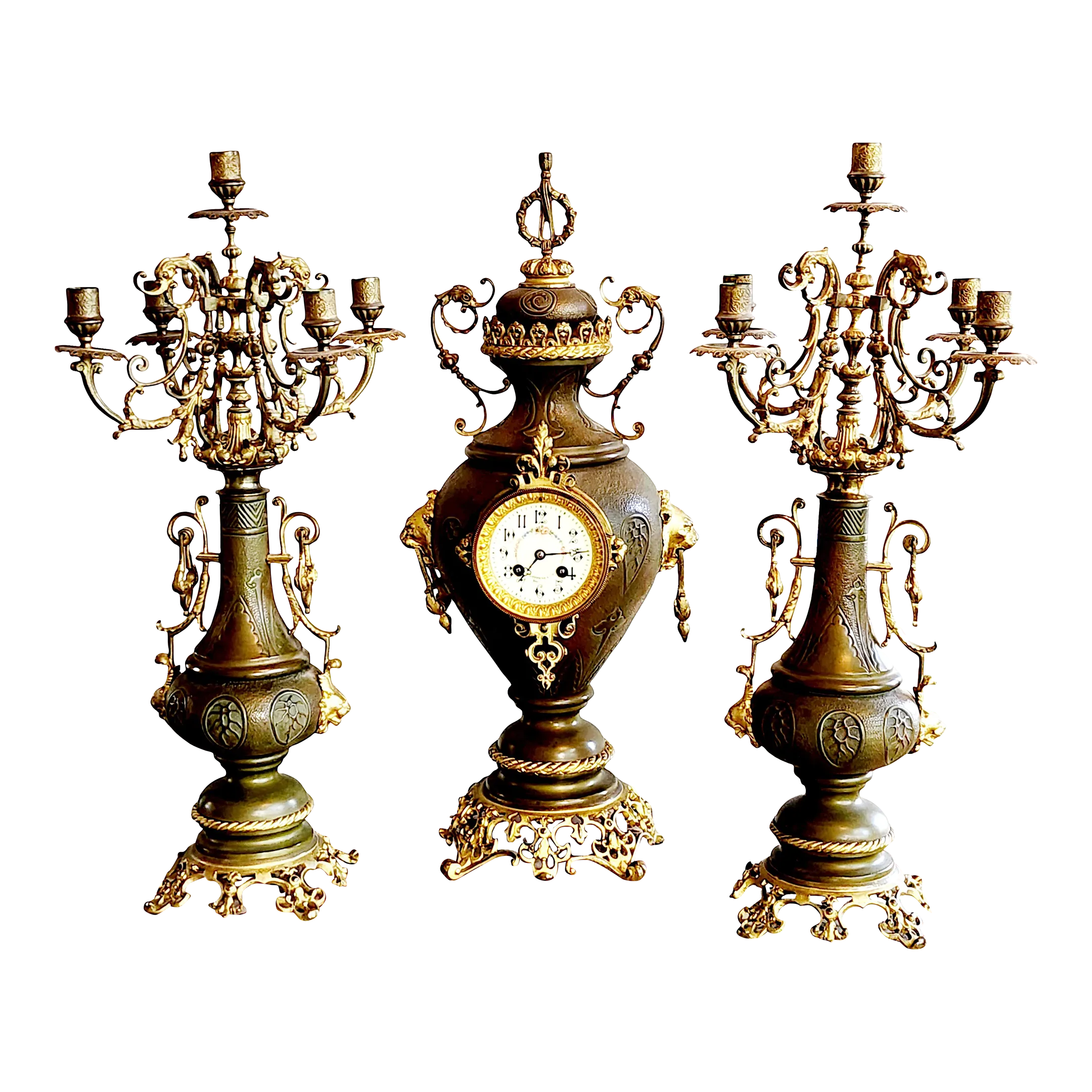 19th Century H Luppens & Cei Brussels Copper Brass Fireplace