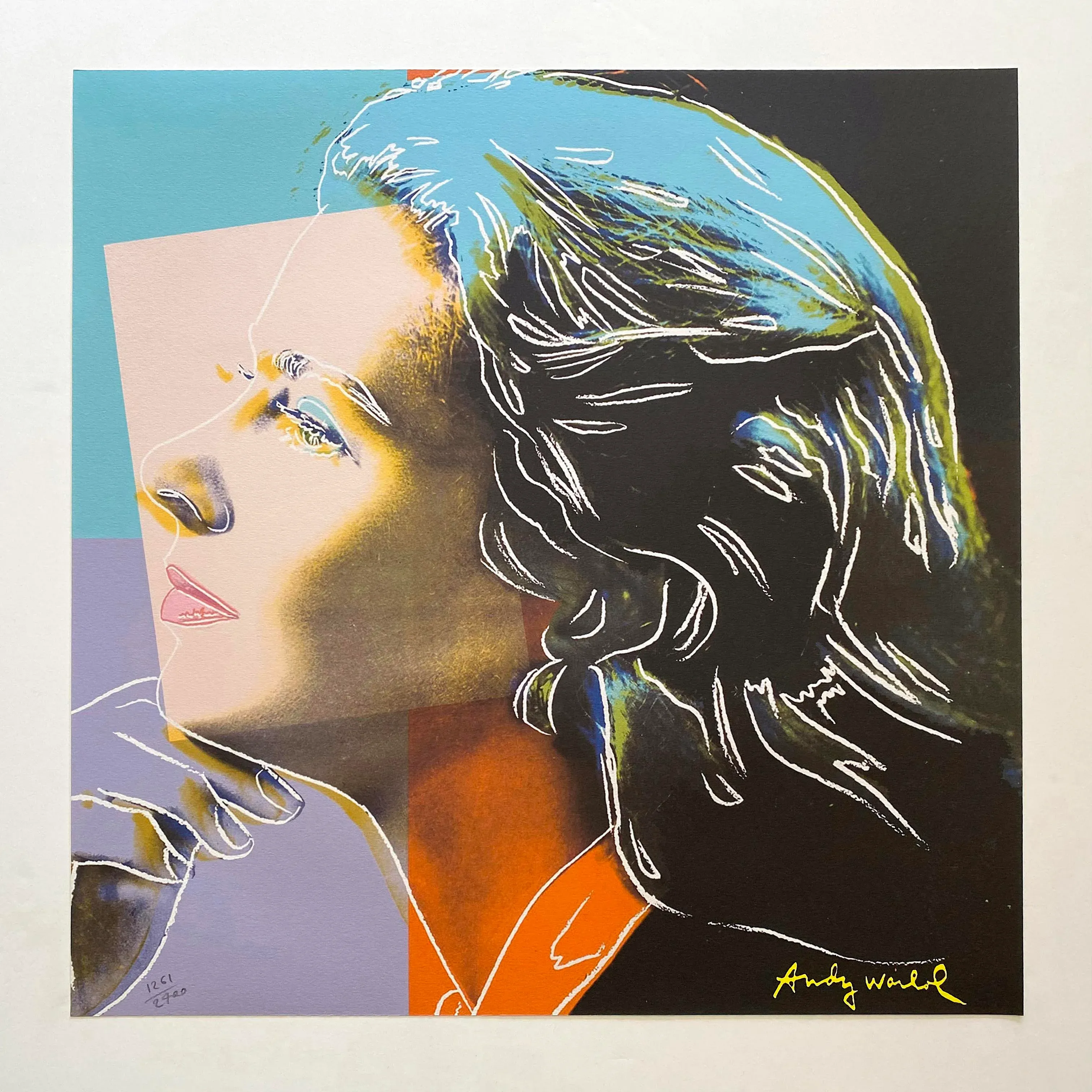 アート・デザイン・音楽 ANDY WARHOL PORTRAITS OF INGRID BERGMAN Andy Warhol, Ingrid Bergman Herself, 1983, Silkscreen (S)