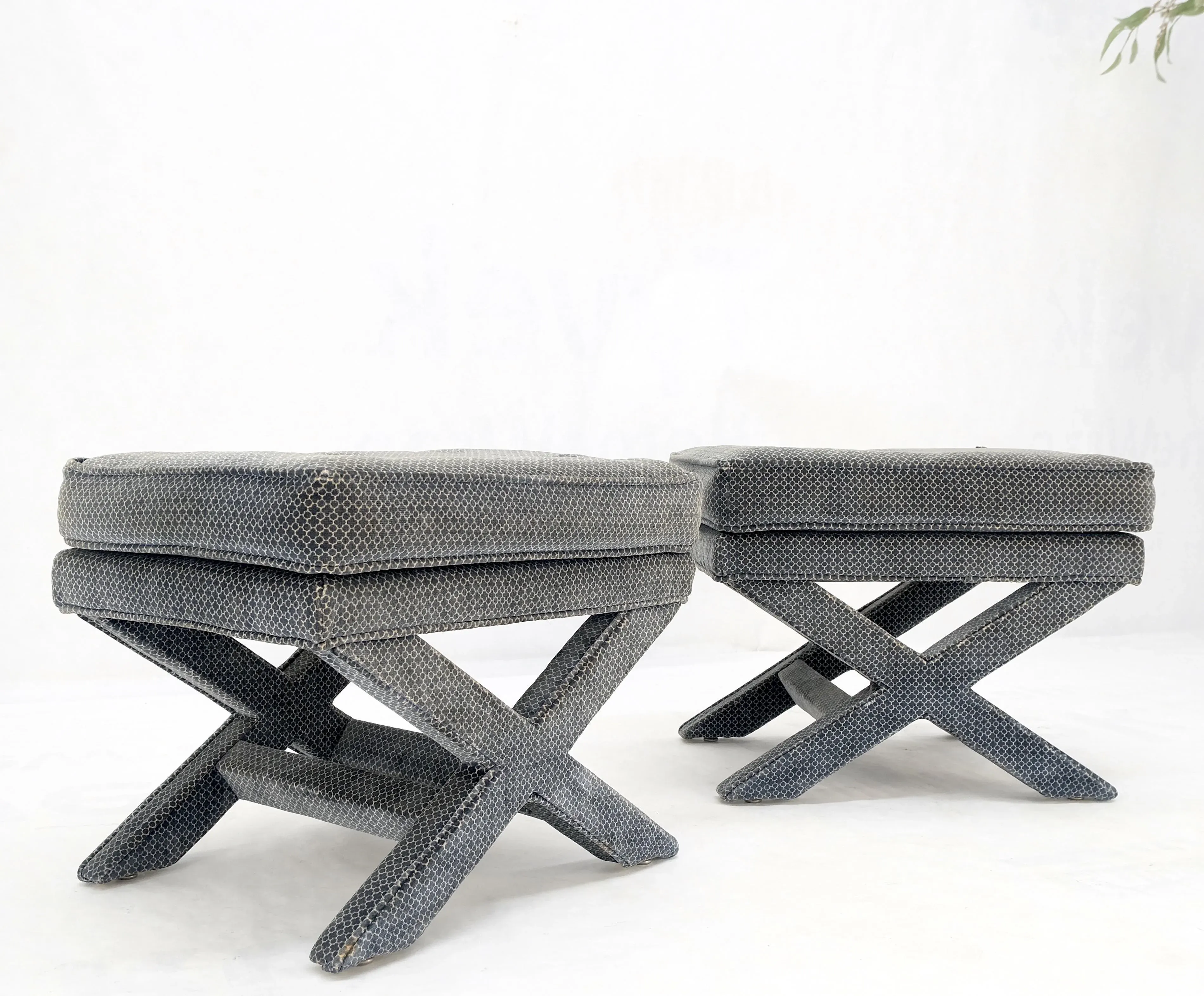 Billy Baldwin Vintage X-Benches - A Pair