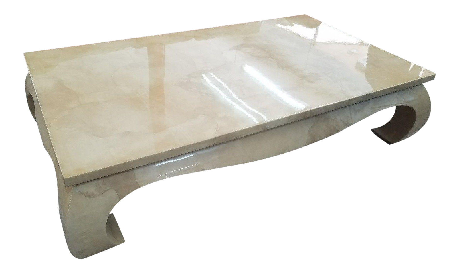 1970 S Ming Style Karl Springer Goat Skin Coffee Table Chairish