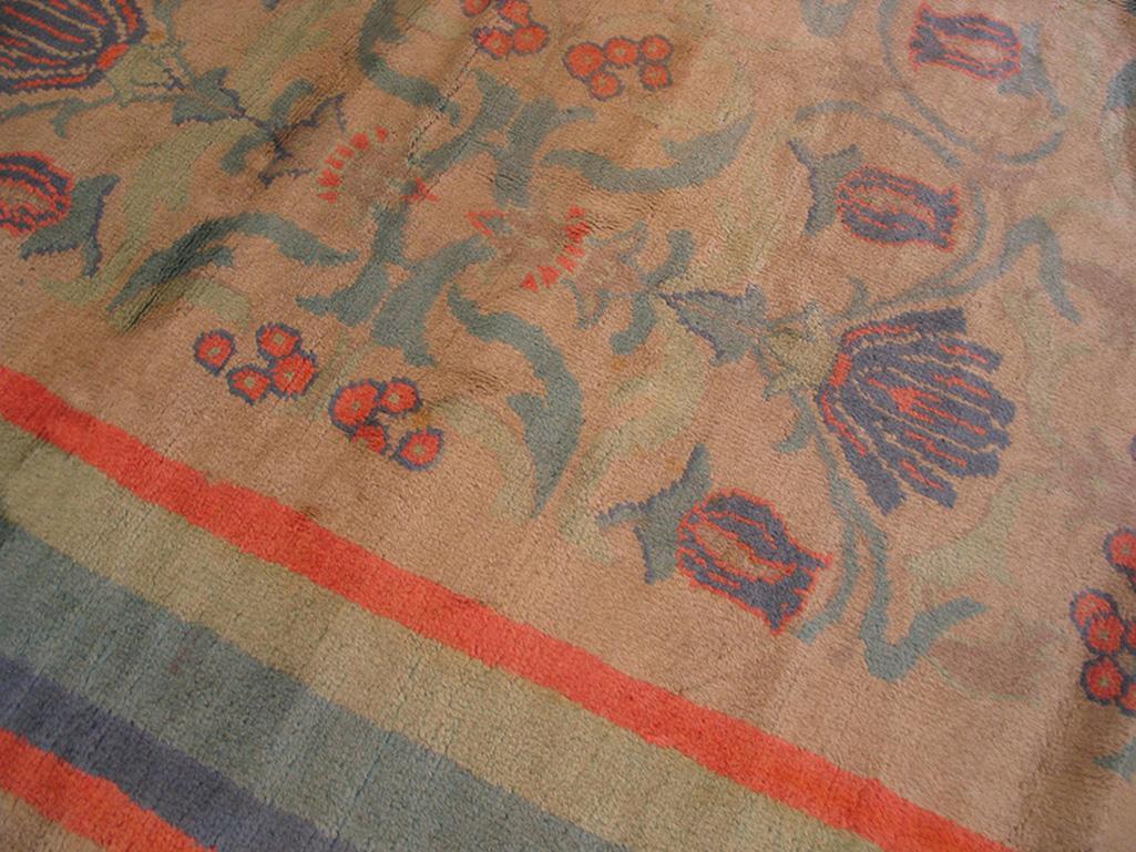 Amazing Pearl White Color Antique Donegal Arts & Crafts Styles Rug by Dun Emer