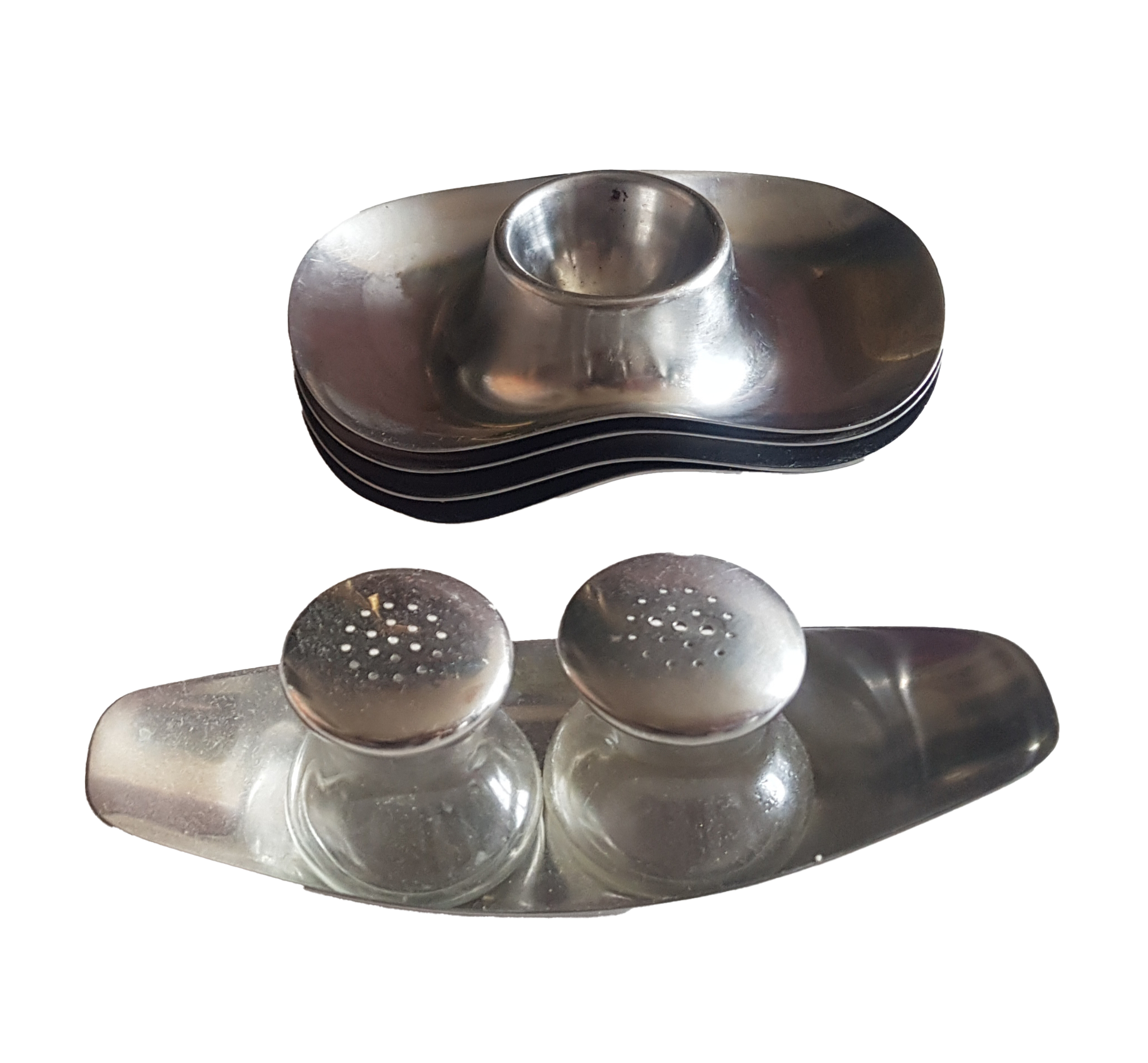 Egg Cup Salt and Pepper Shakers by Wilhelm Wagenfeld for WMF