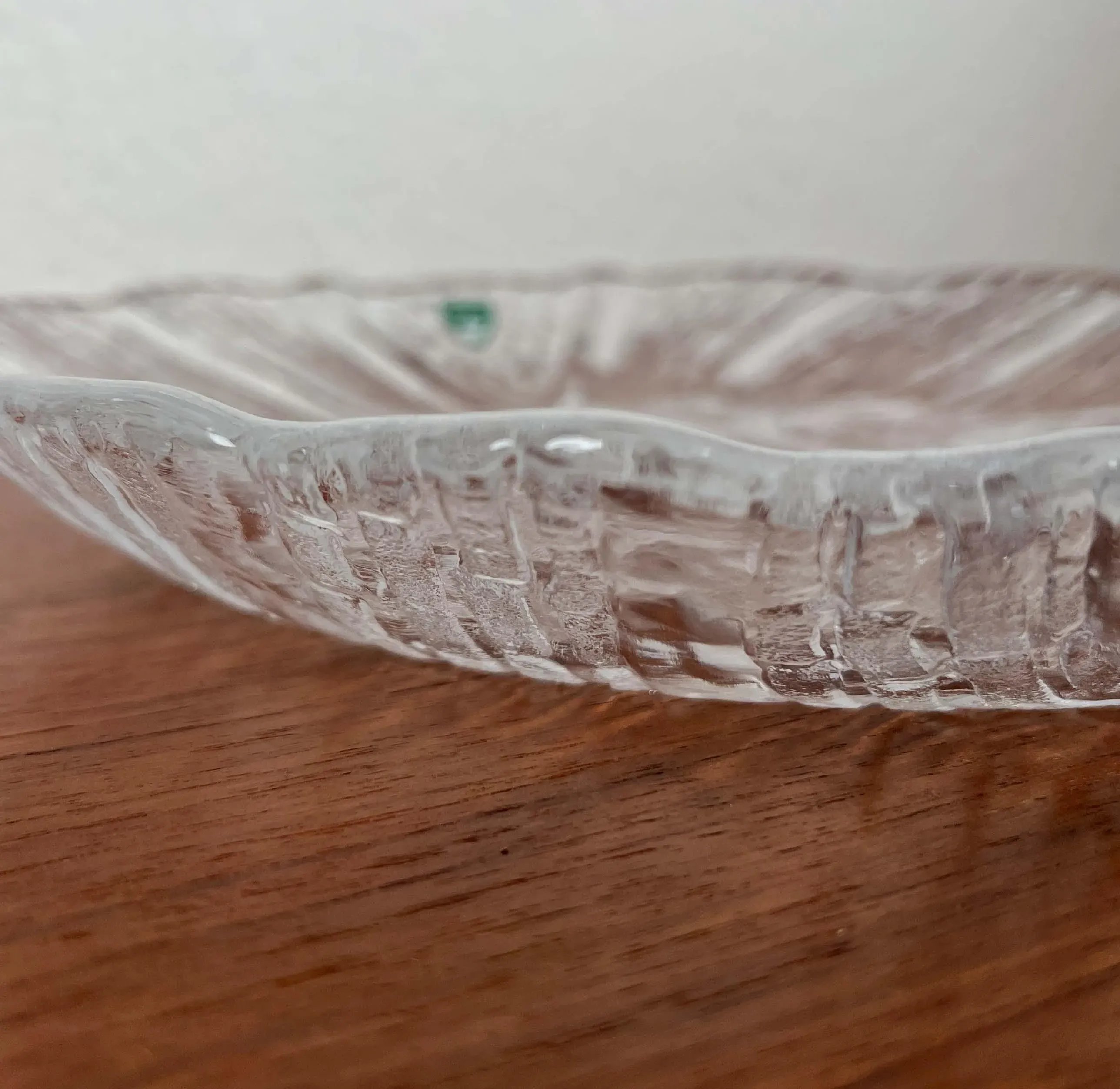 Vintage Eden Series Bowl Plate in Glass by Lars Hellsten for
