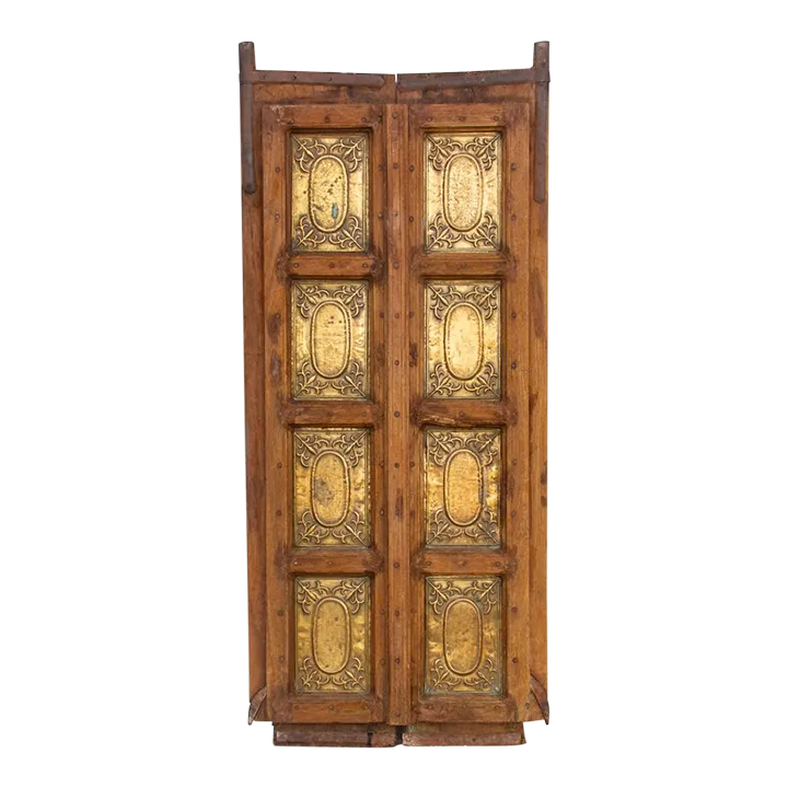 Antique Brass Inset Indian Doors