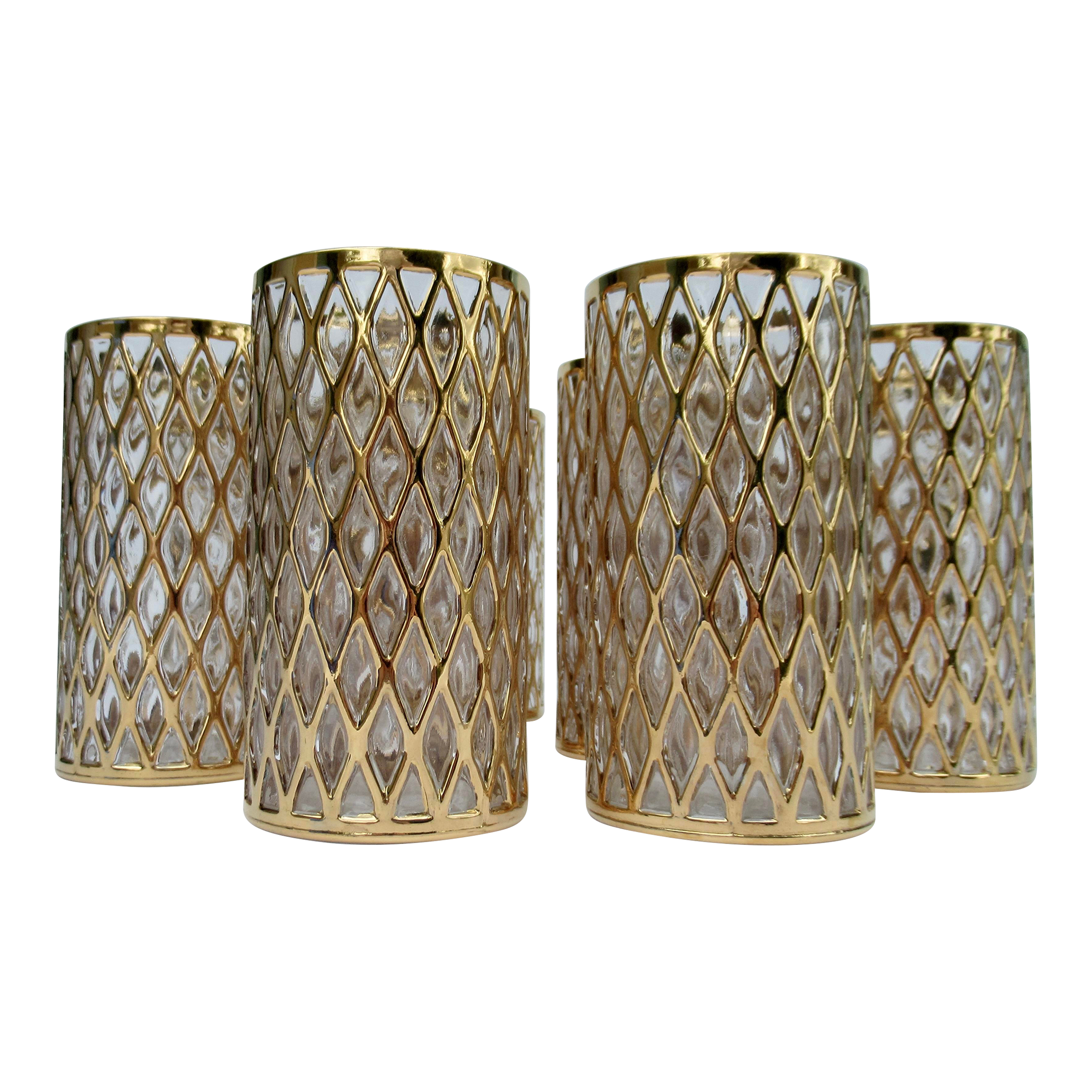 Vintage C.1960's Imperial Glass Co. 22kGold 