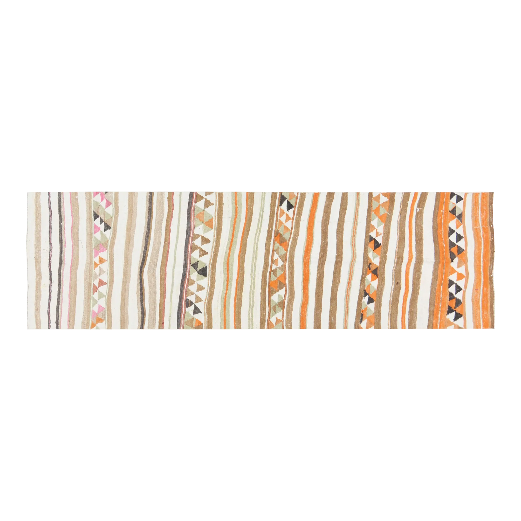 Vintage Turkish Tribal Kurdish Flatweave Wool Kilim, 2\'9x10