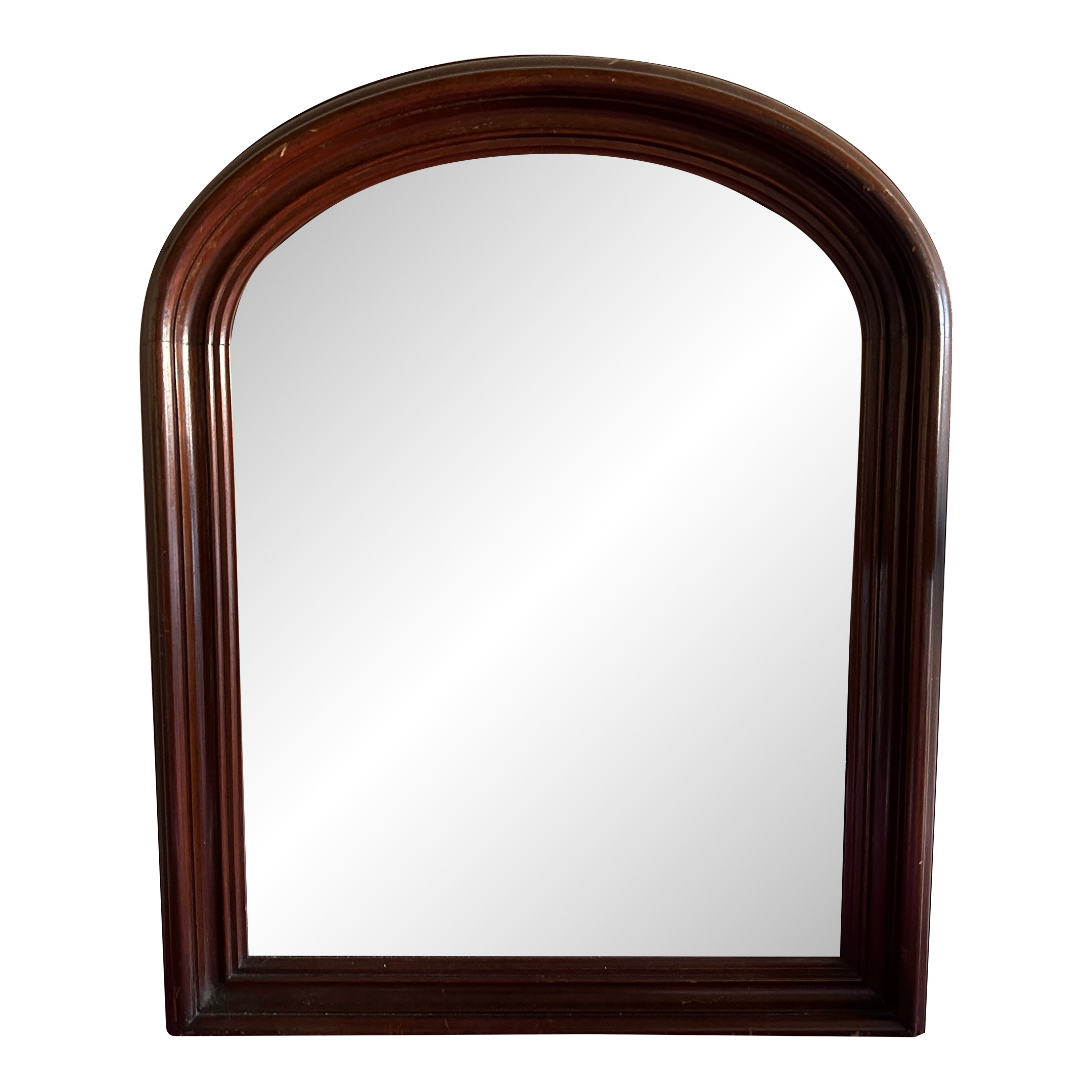 Louis Philippe Mirror in Dark Wood