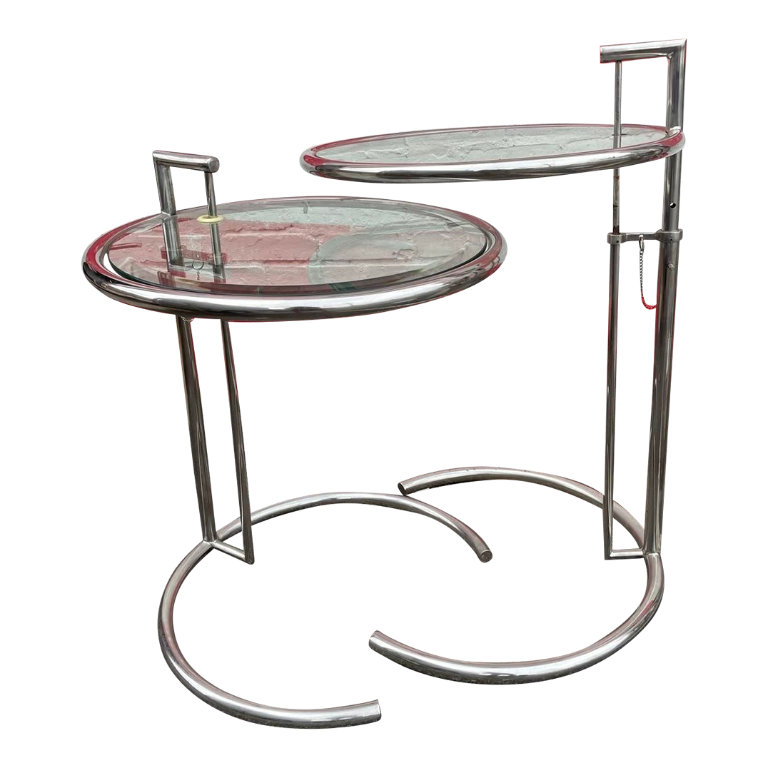 1960s-eileen-gray-adjustable-chrome-table-for-classicon-a-pair-chairish
