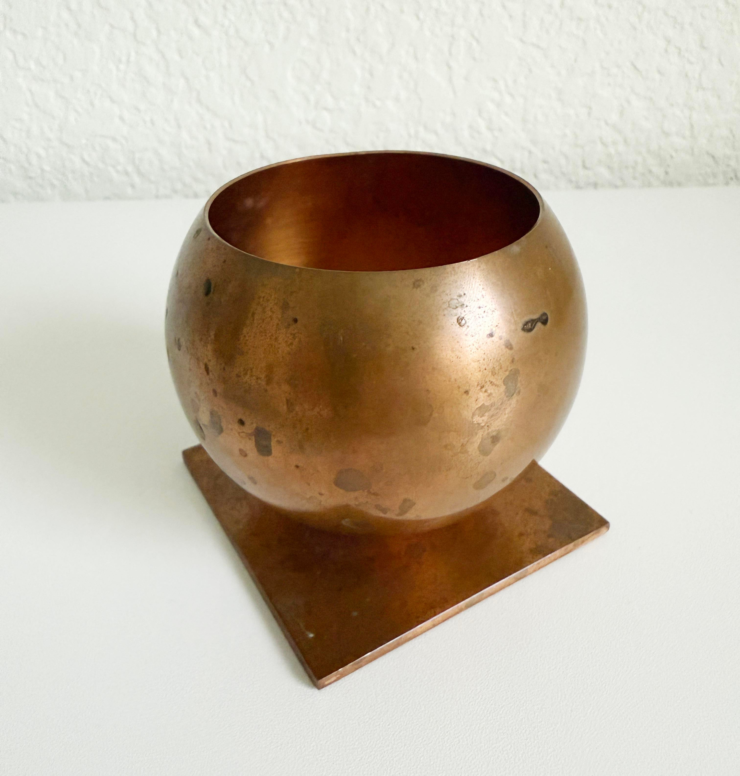 1930s Art Deco Copper Cigarette Holder by Chase