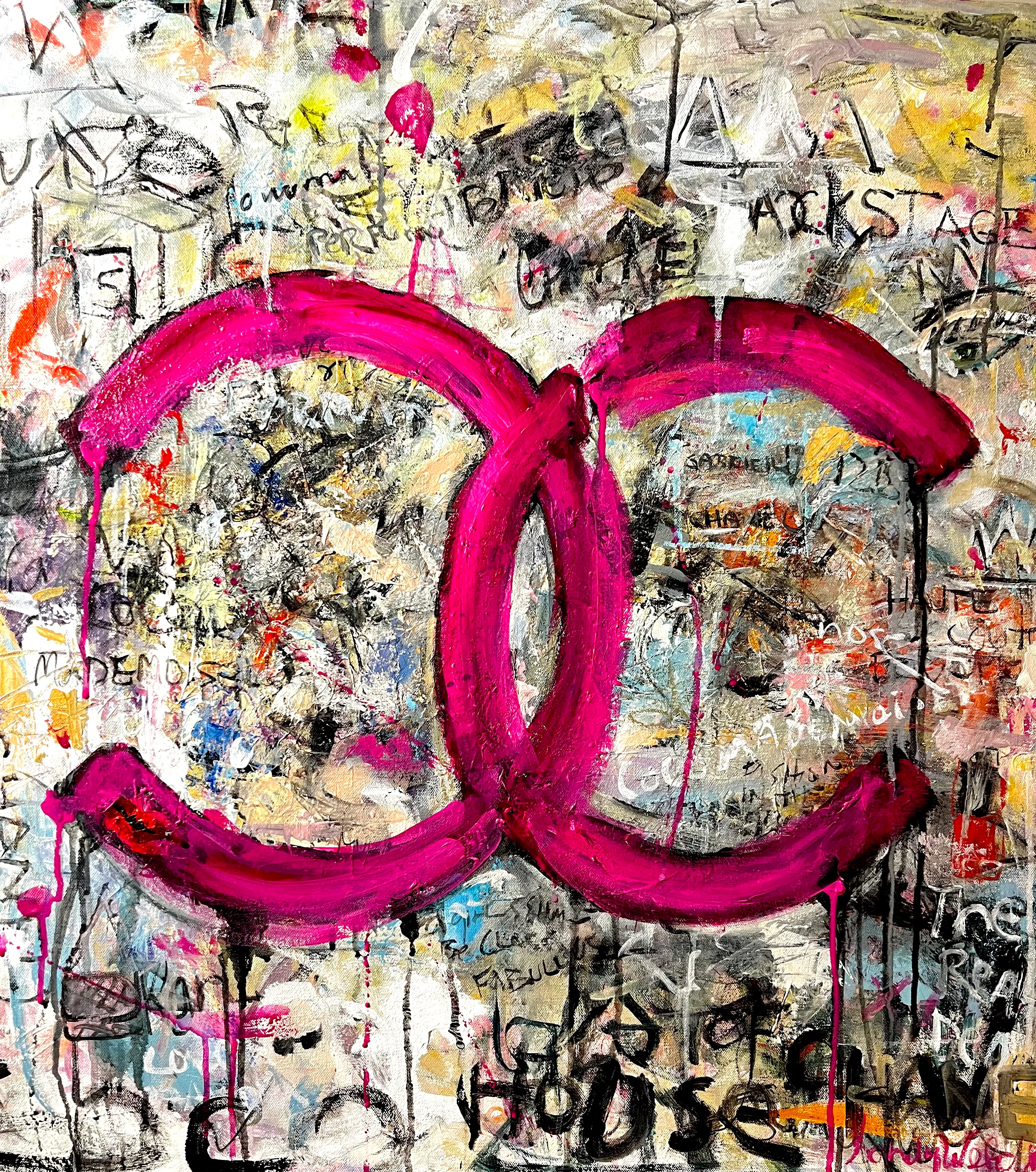 Francfranc　油絵　SANDY WELCH　CHANEL N°5 Le Salut to Chanel
