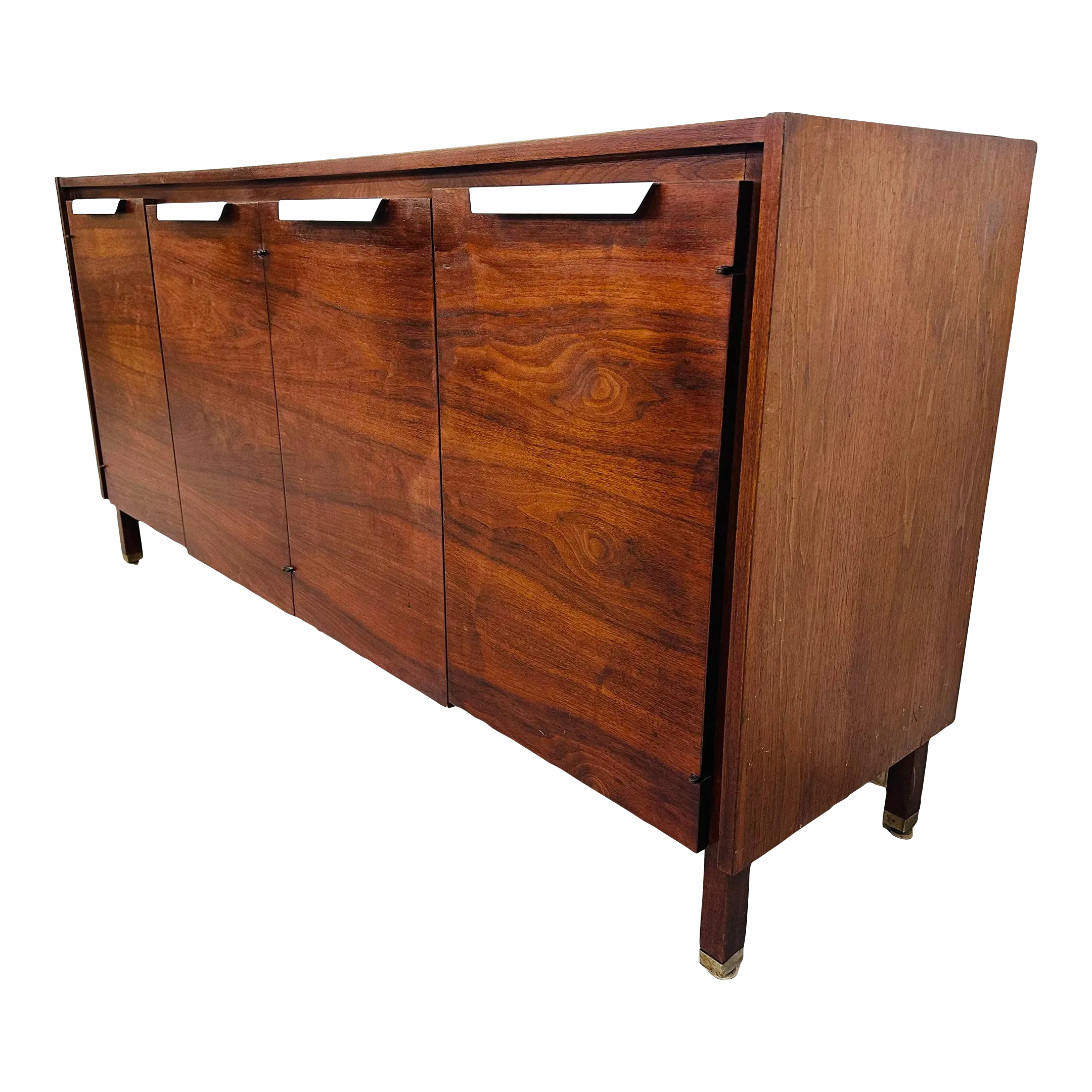 Mid-Century Modern Jens Risom Style Rosewood Sideboard | Chairish