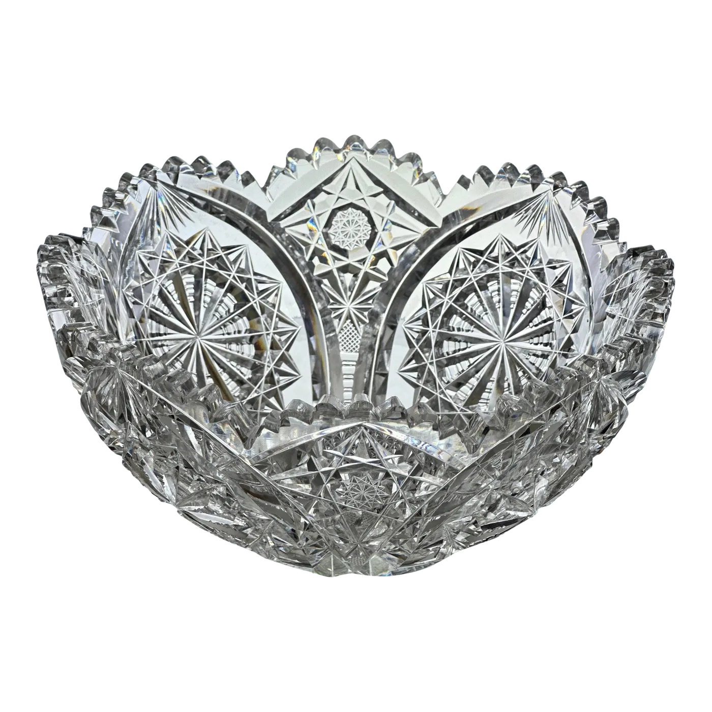 Early 20th Century American Brilliant Cut Glass Bowl by Hawkes Chairish