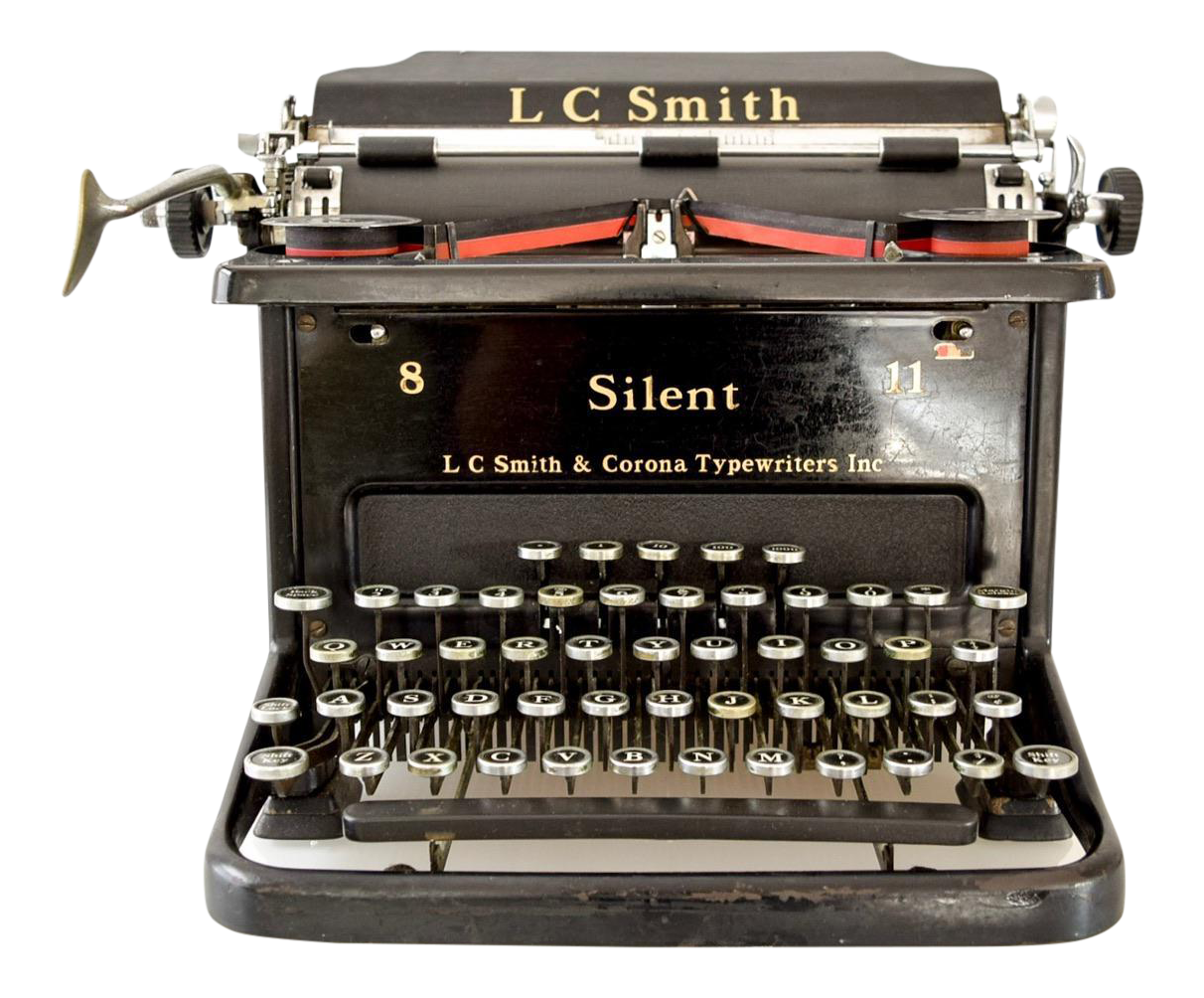 Antique L.C. Smith & Corona Silent Black Manual Typewriter Chairish