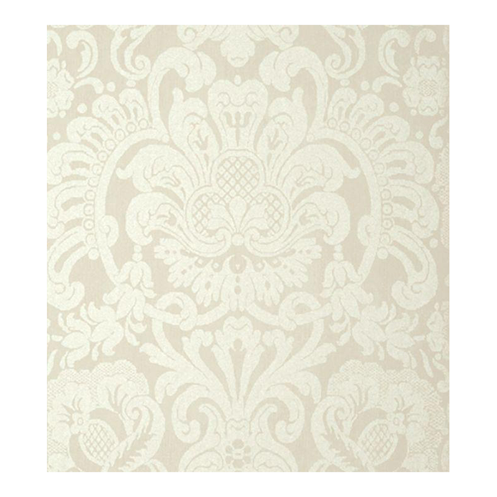 Dorian Damask Wallpaper Antique White Chairish