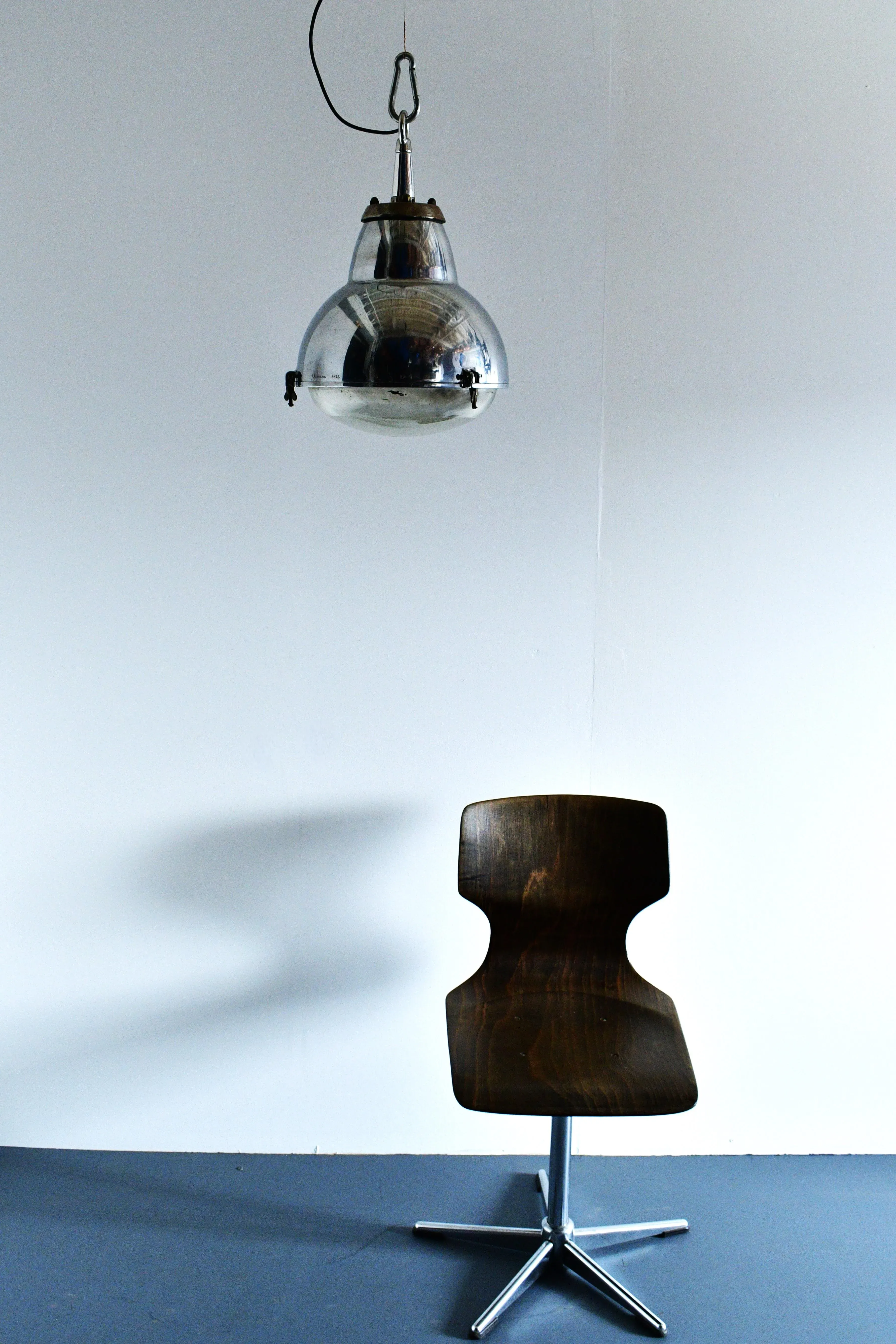 Mid-Century French Street Lamp Pendant