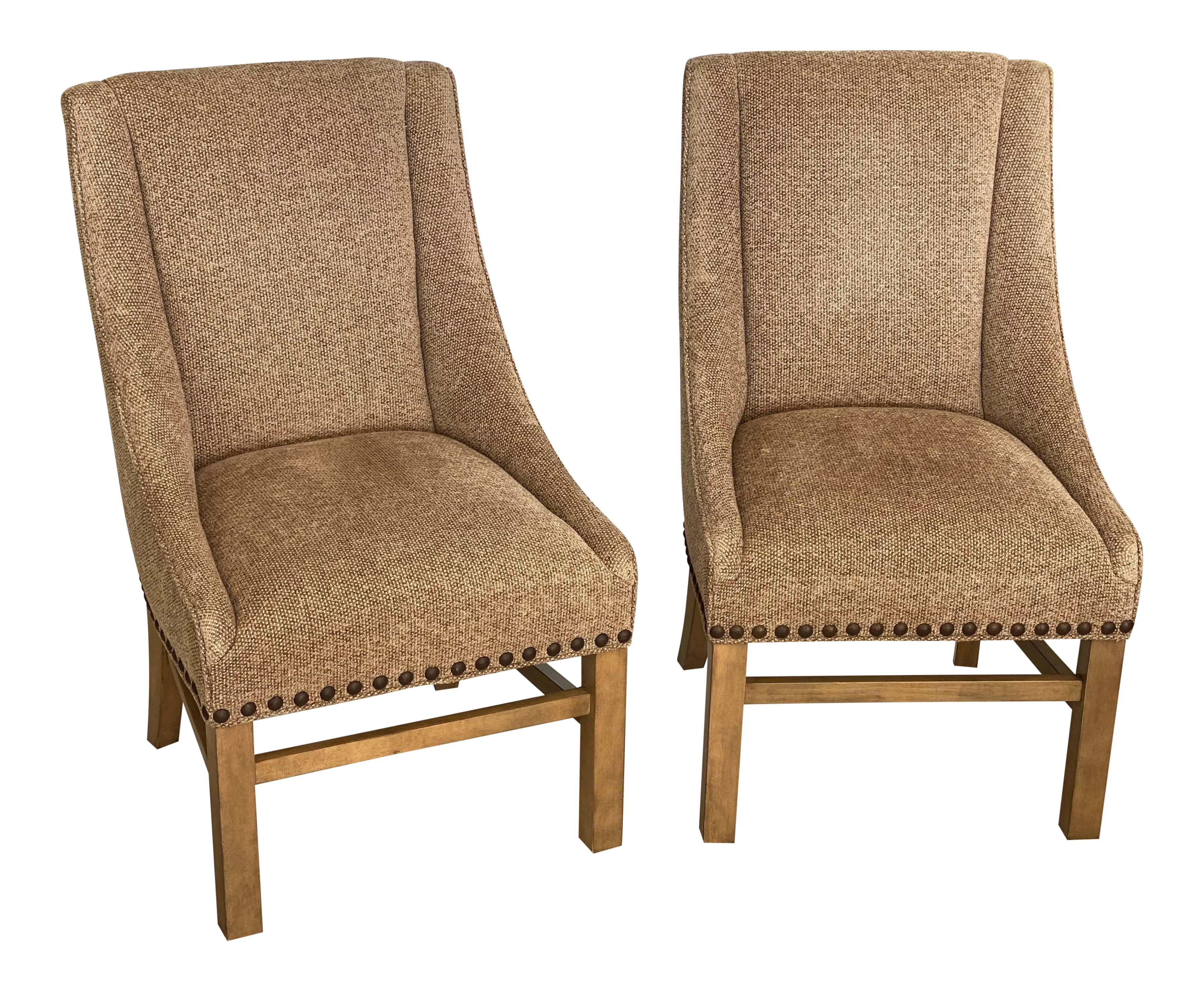 Restoration Hardware Upholstered Dining Chairs A Pair Chairish Restoration Hardware Upholstered Dining Chairs A Pair Chairish