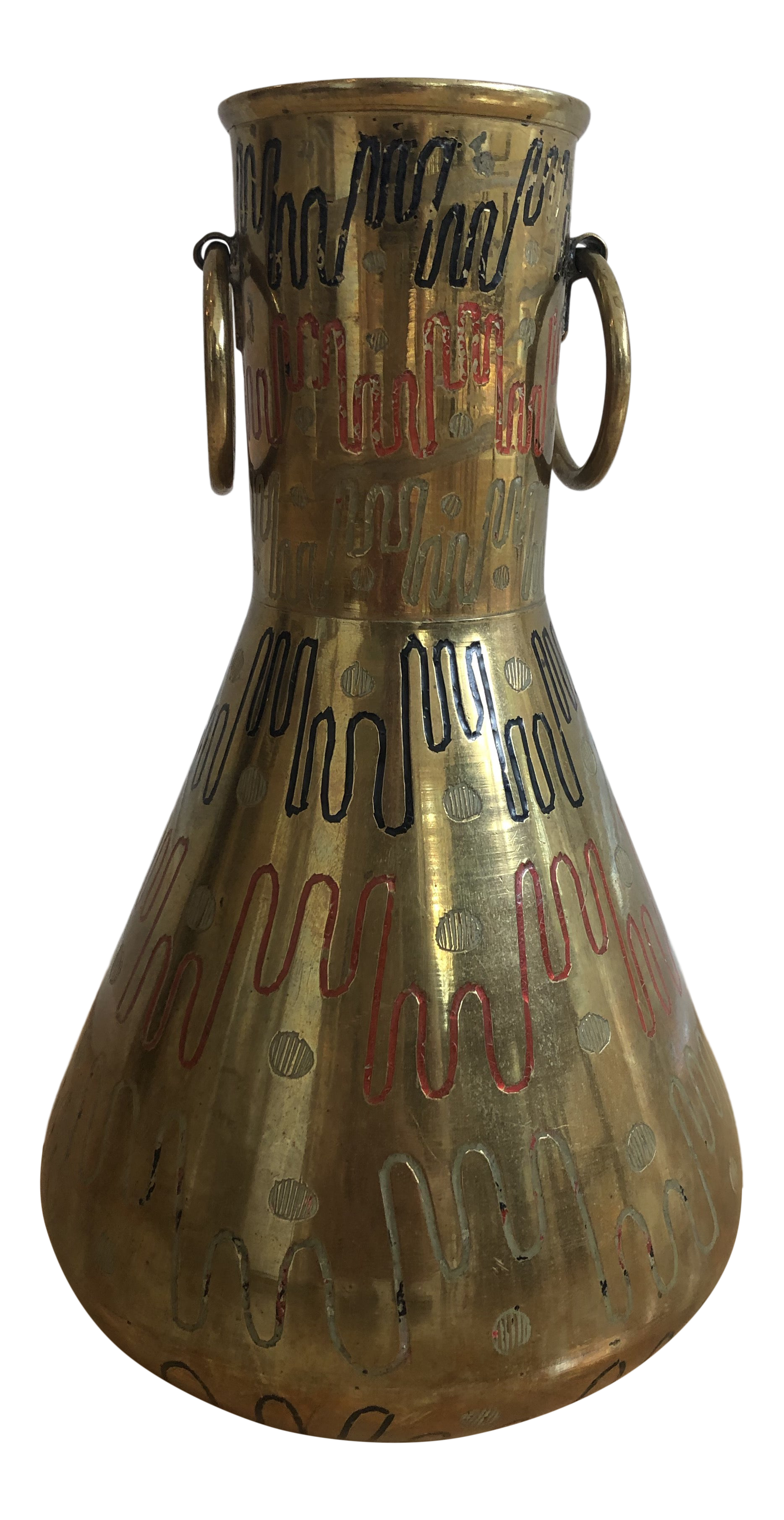 Vintage Sarna Brass Vase Chairish