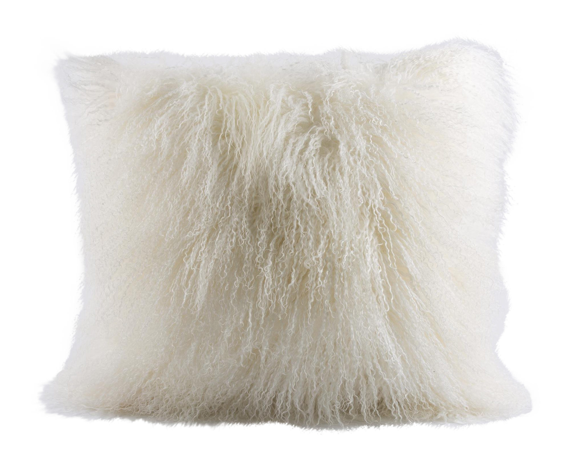 mongolian fur pillows 24x24