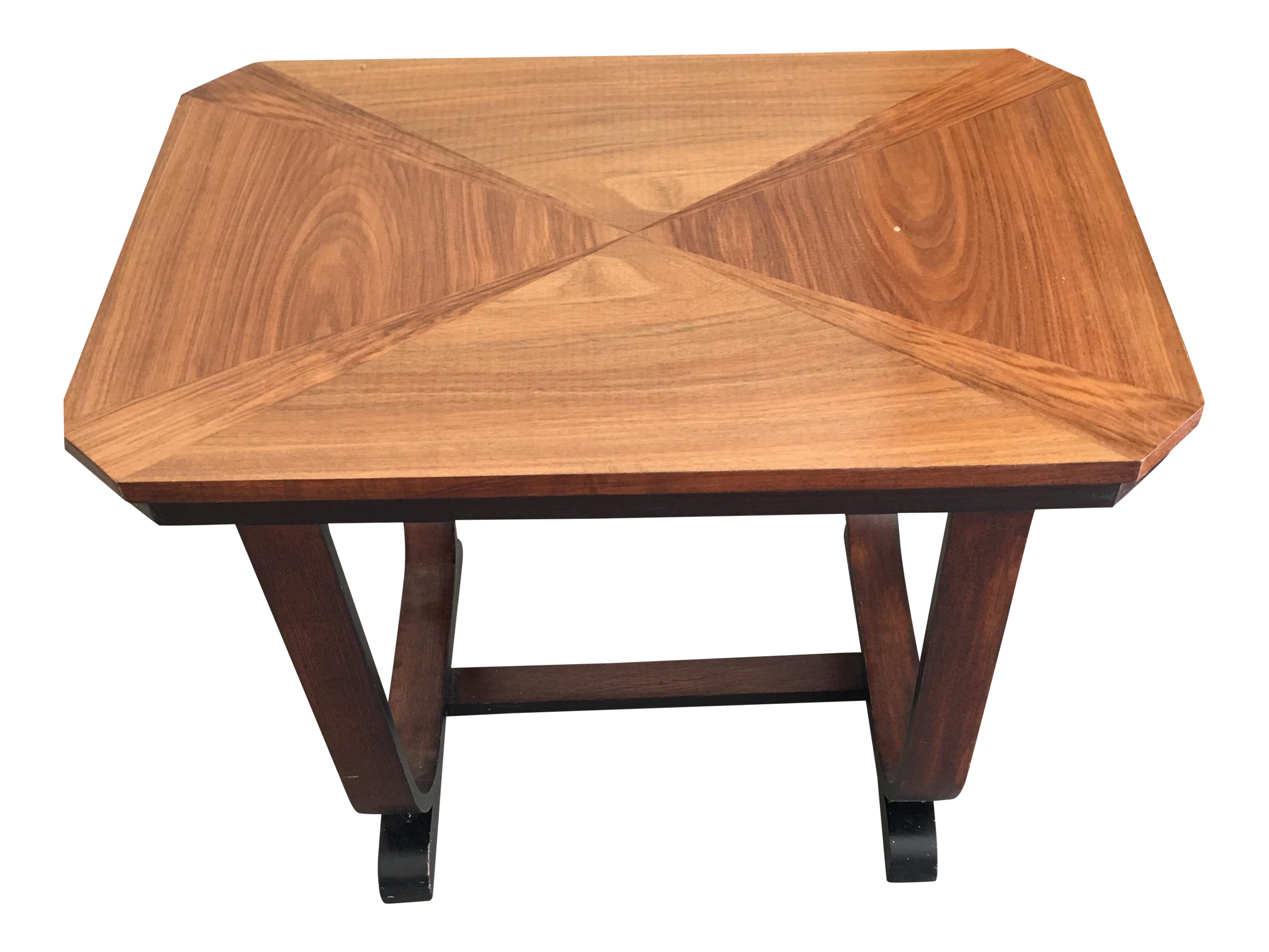 Art Deco Wood End Table / Side Table Chairish